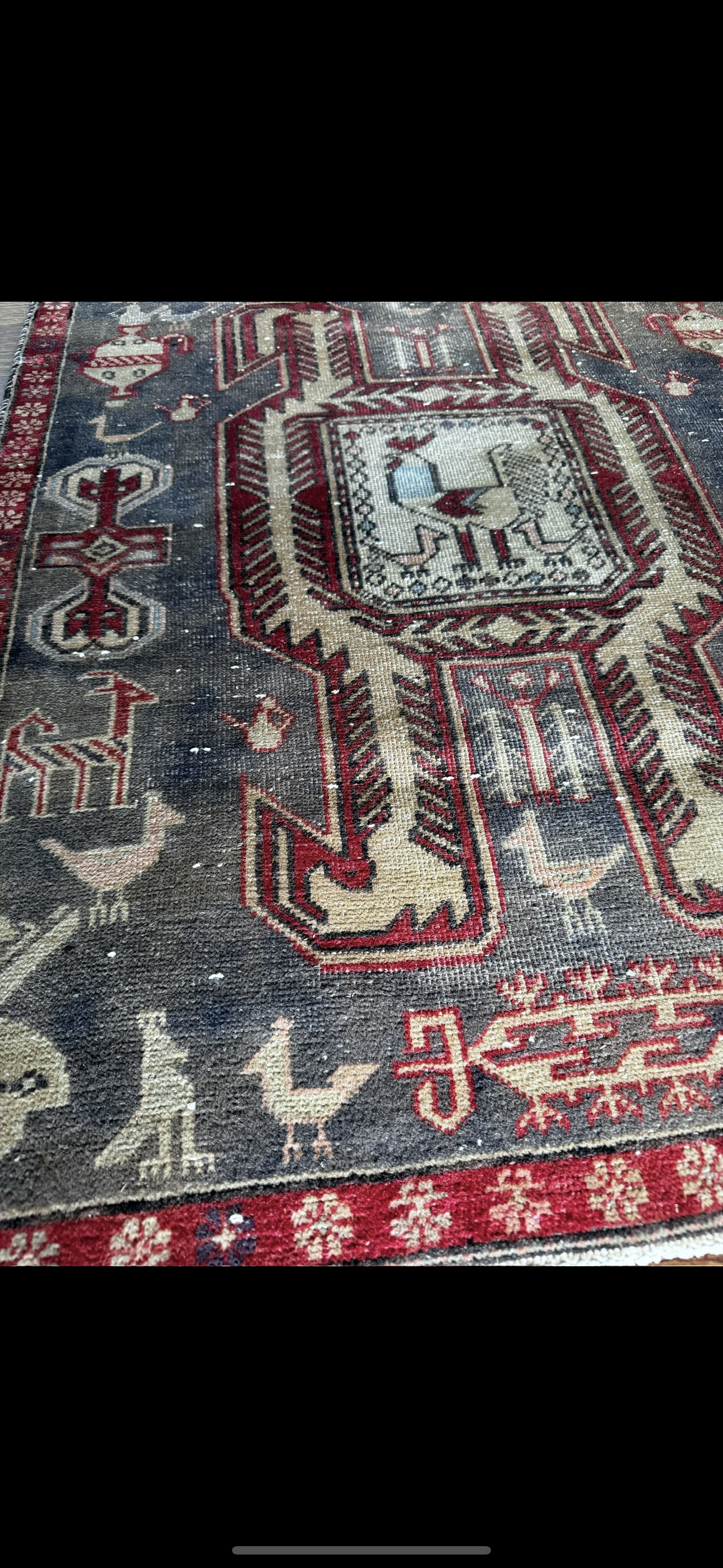 Vintage Rooster Revival Rug 3’ x 10’3