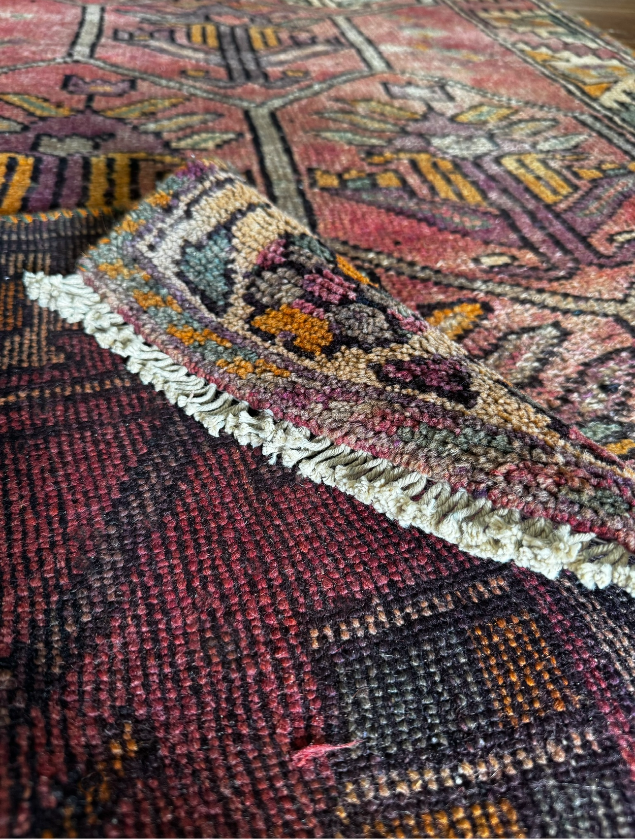 Vintage Caspian Heriz runner 3’8 x 12’