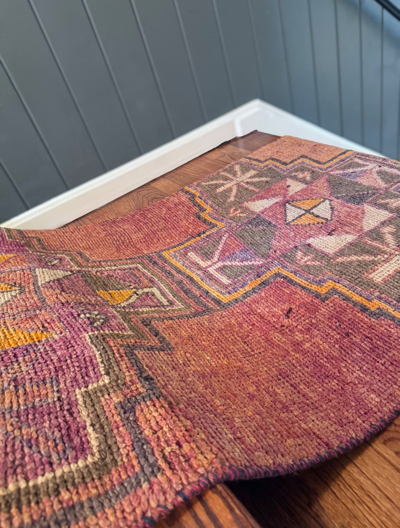 Vintage vermillion Anatolian Runner
2’ 10 X 11’ 4