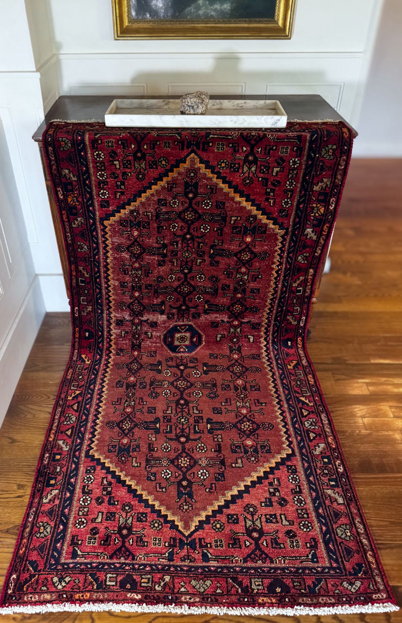 Vintage Heritage Ruby Medallion Hamadan - 3’5″ × 6’7″
