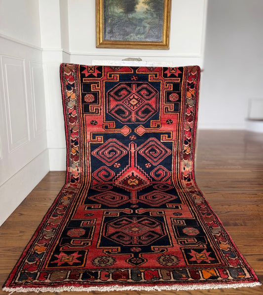 Vintage MIDNIGHT BAZAAR 3’5 x 6’5 circa 1945-1965