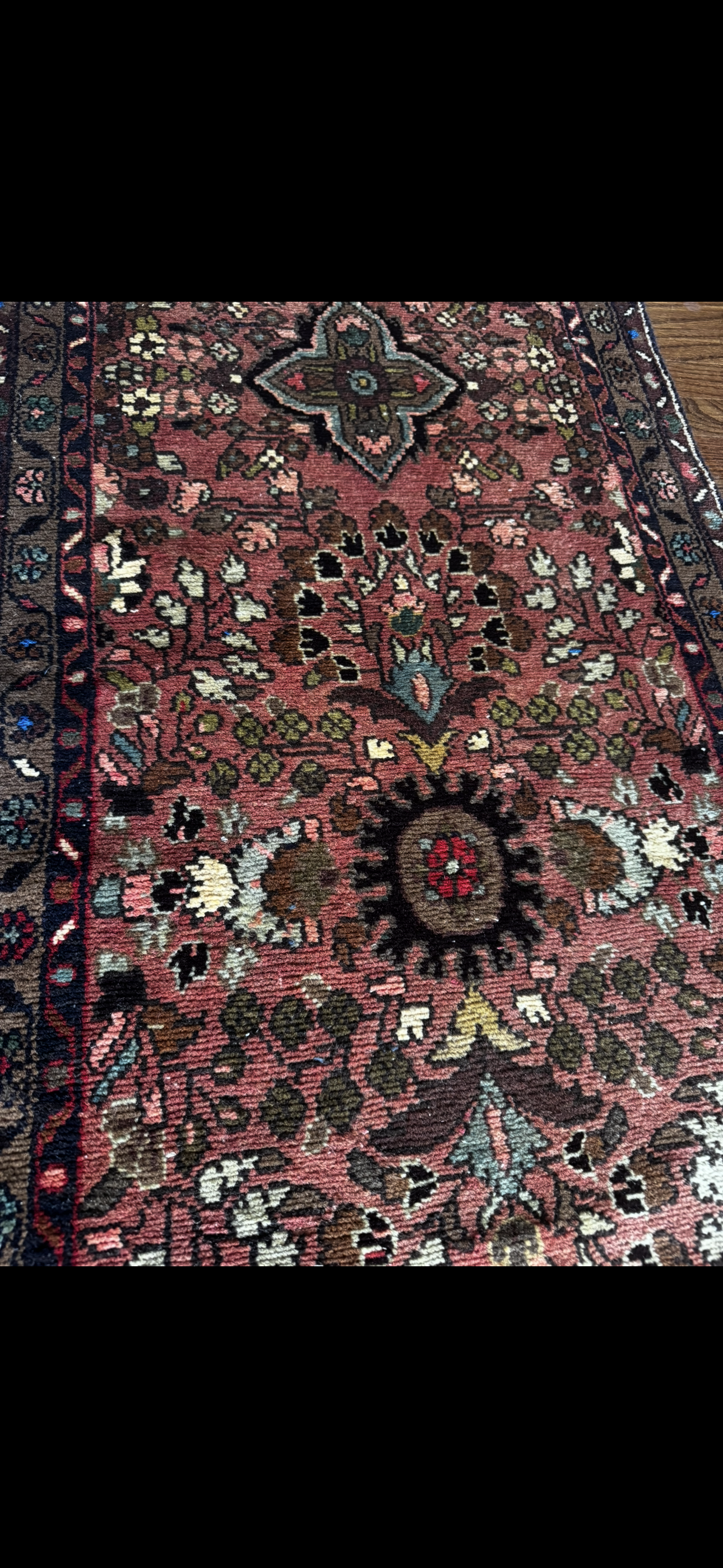 Vintage Anatolian floral runner 2’8 x 9’4
