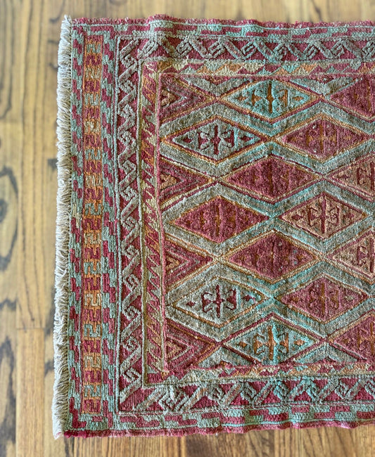 Vintage Sage Lattice Rug 2’10 x 6’5