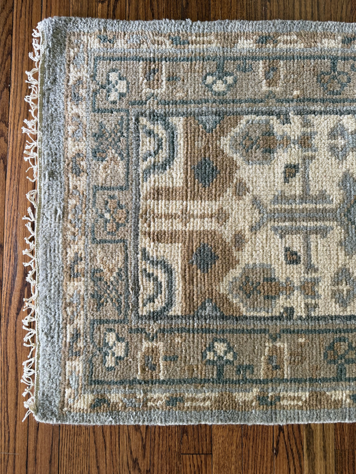 Hand-Knotted Oushak-Style Runner | 2’6” × 10’