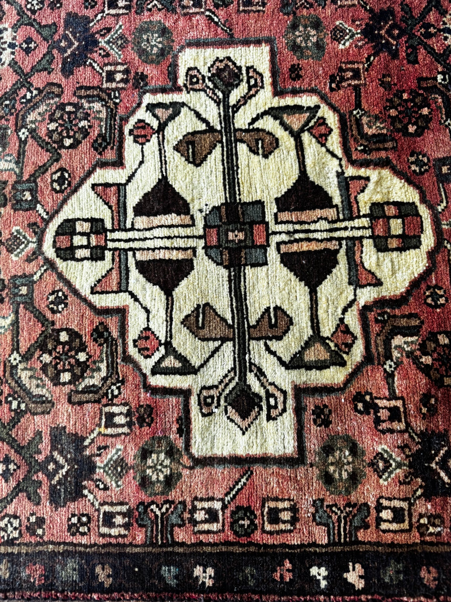 Vintage Ember Medallion Runnner 2’8 x 12’8