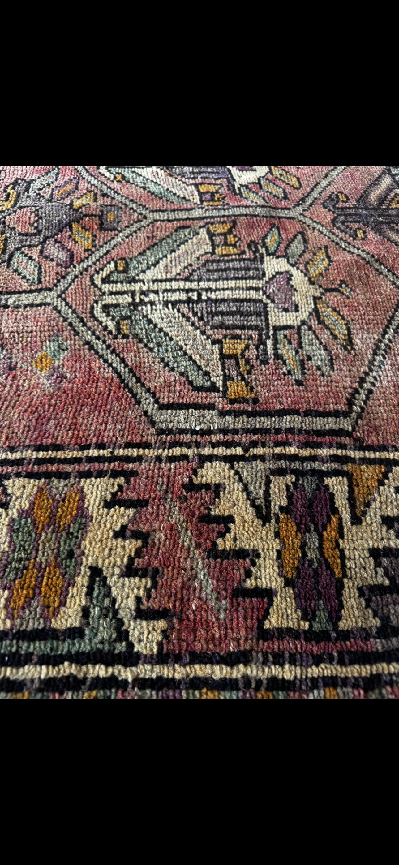 Vintage Caspian Heriz runner 3’8 x 12’