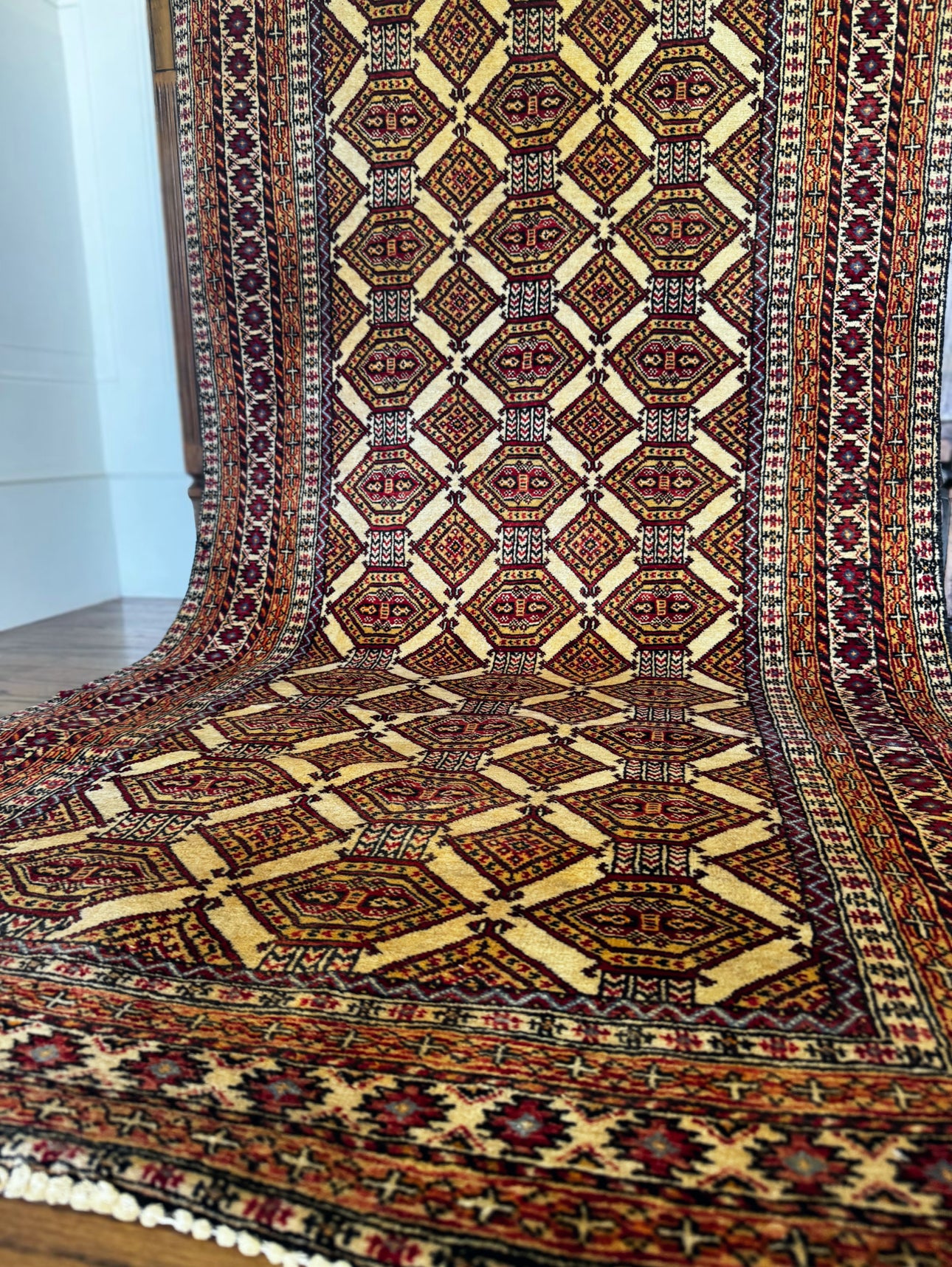 Saffron Honeycomb Anatolian Rug 3’ x 6’