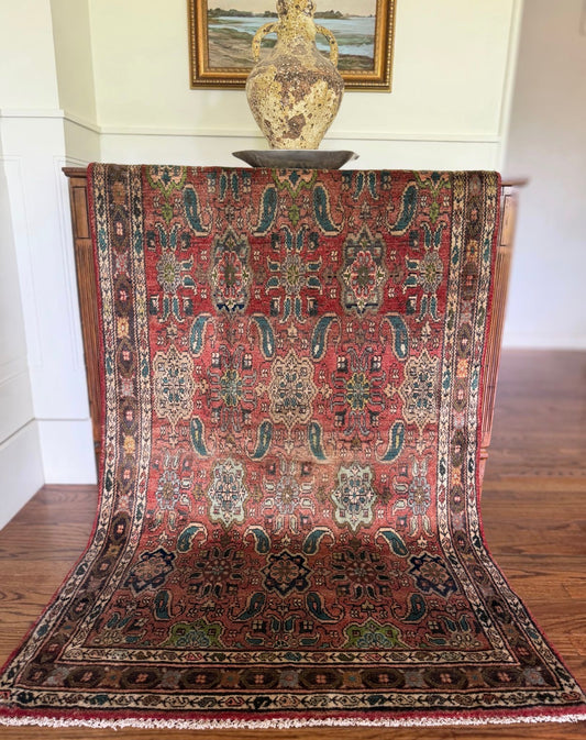 Vintage Merchant’s Garden Rug 3’4 x 5’7 Circa: 1940–1960