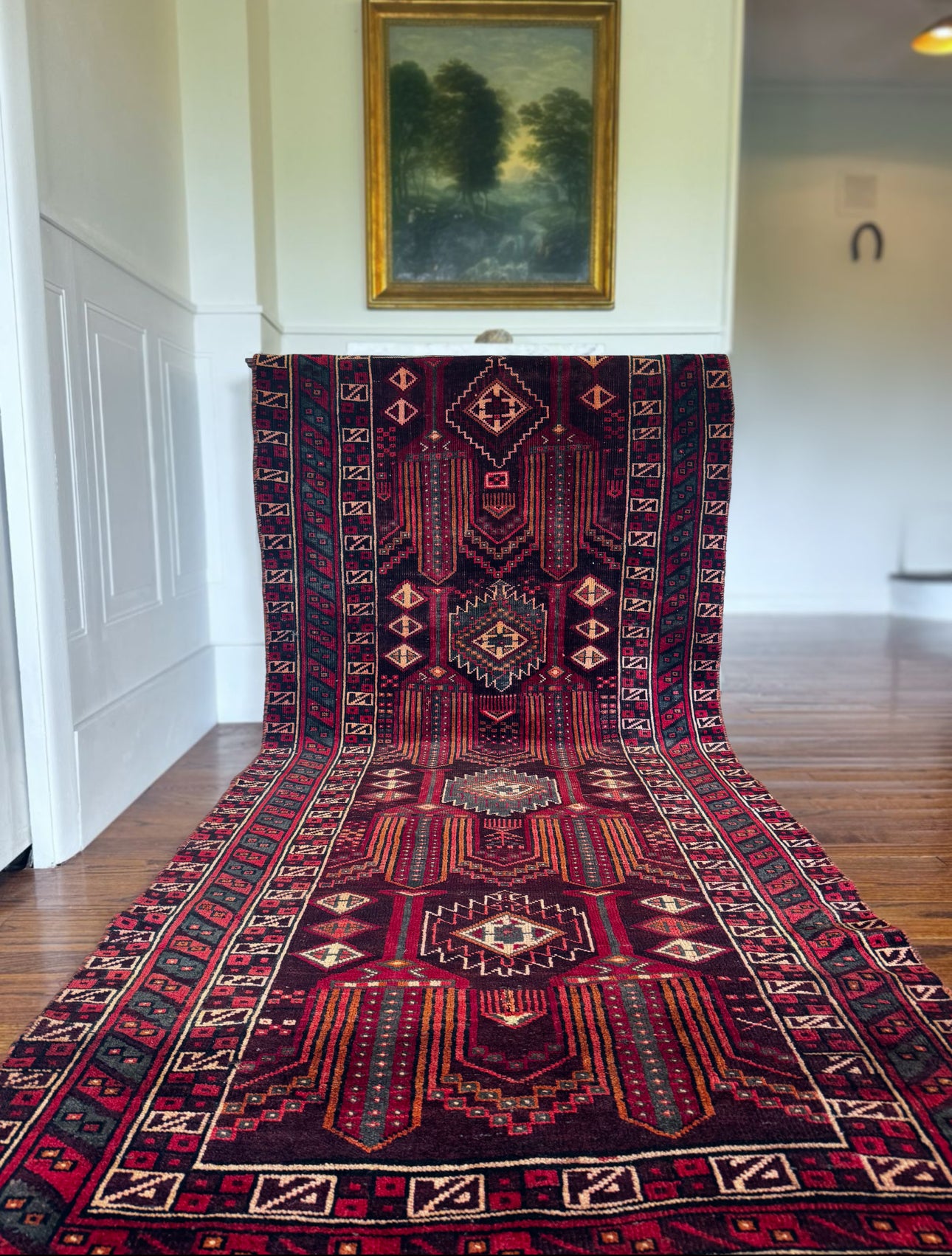 Vintage Burgundy Mirage 3’7″ × 8’4″