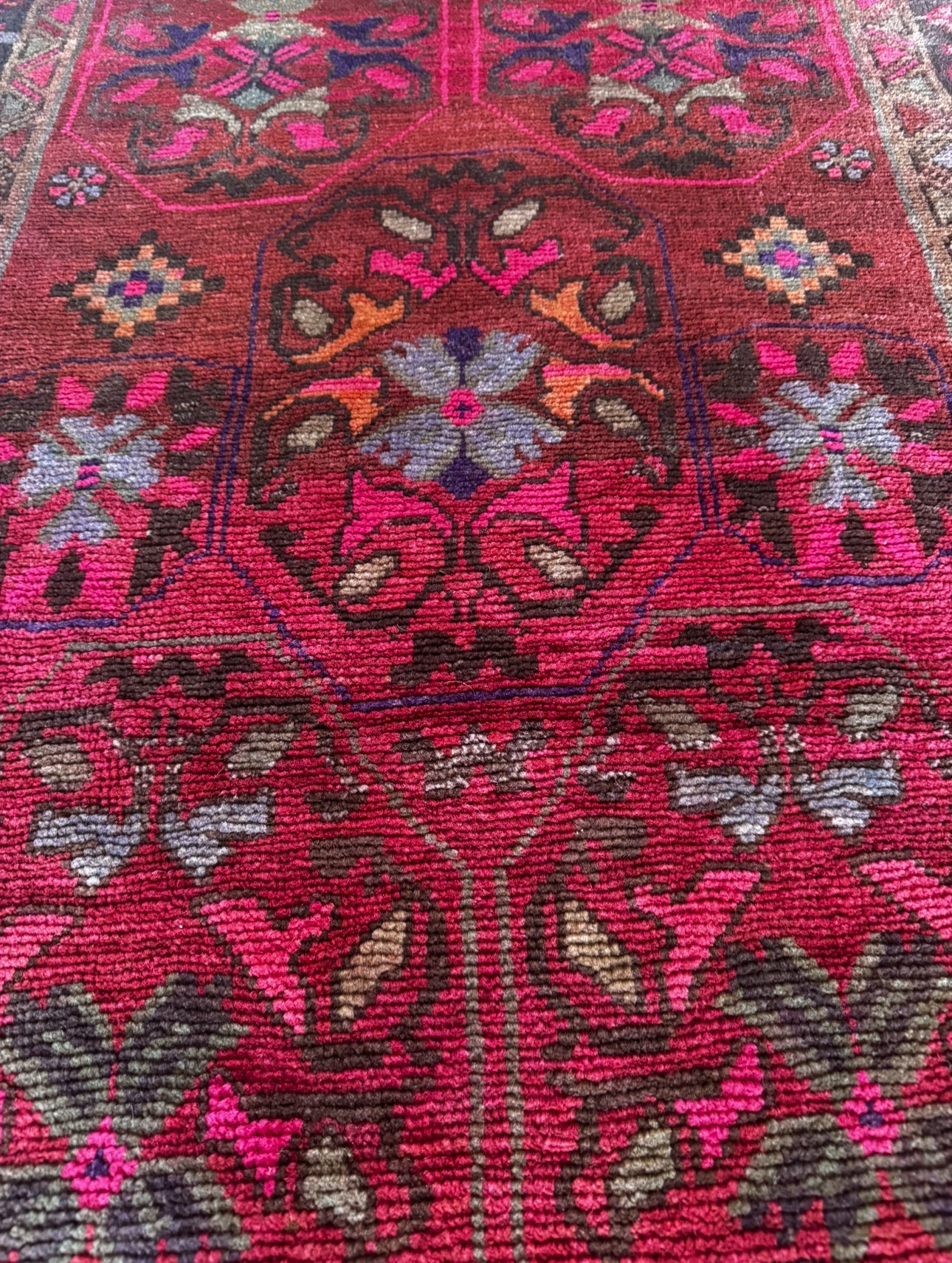 Vintage Pink Palmette runner
3’6 x 11’10