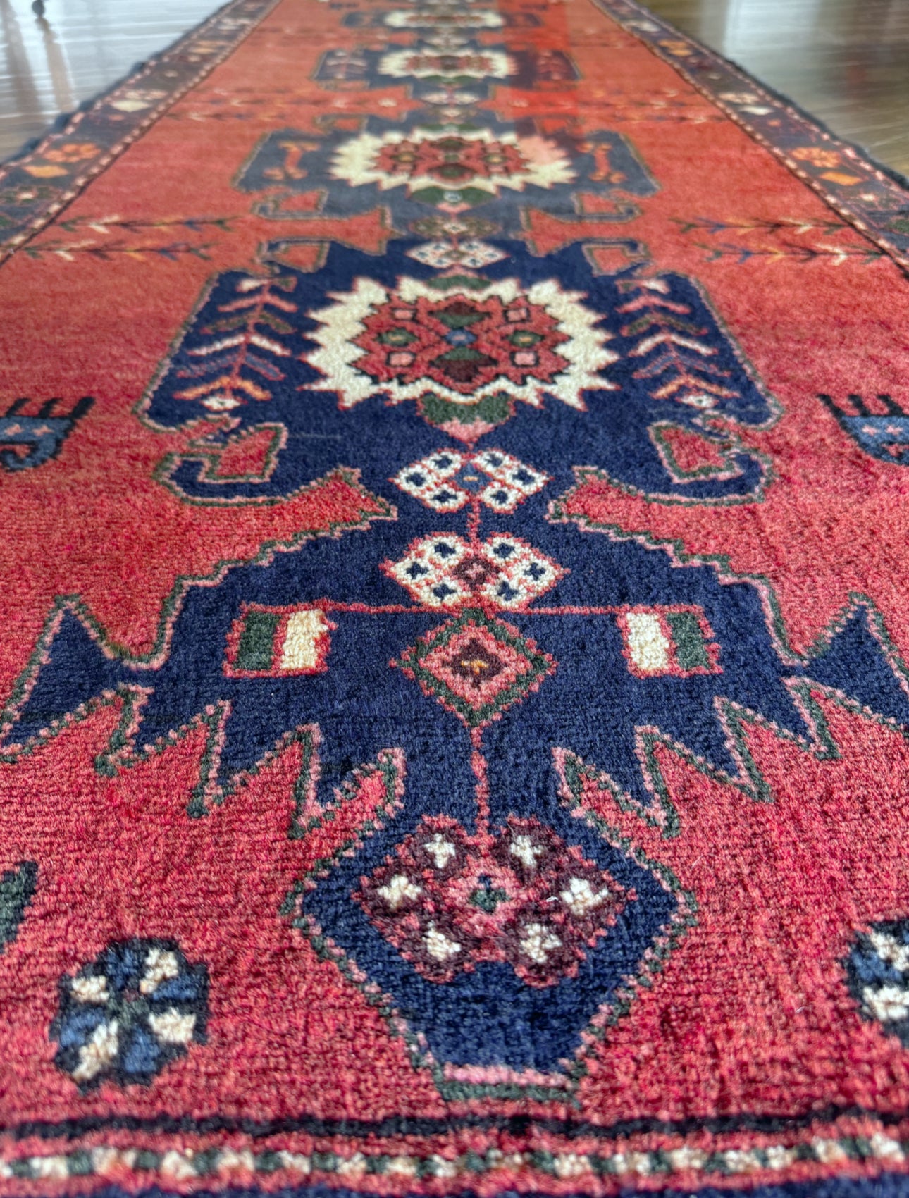 Vintage Turkish Bird Runner 3’x9’2