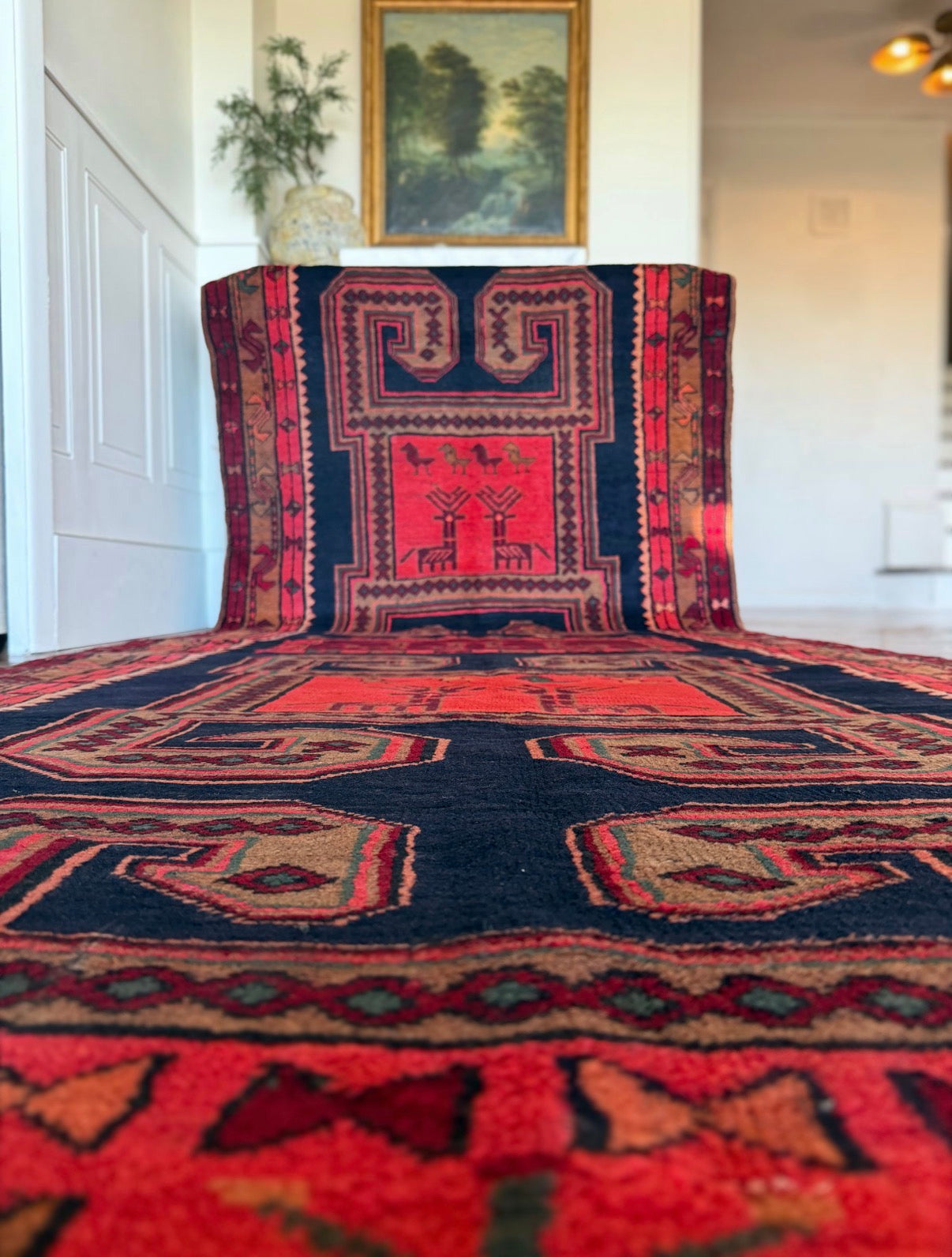 Vintage Midnight Guardian Runner 4’4 x 12’10