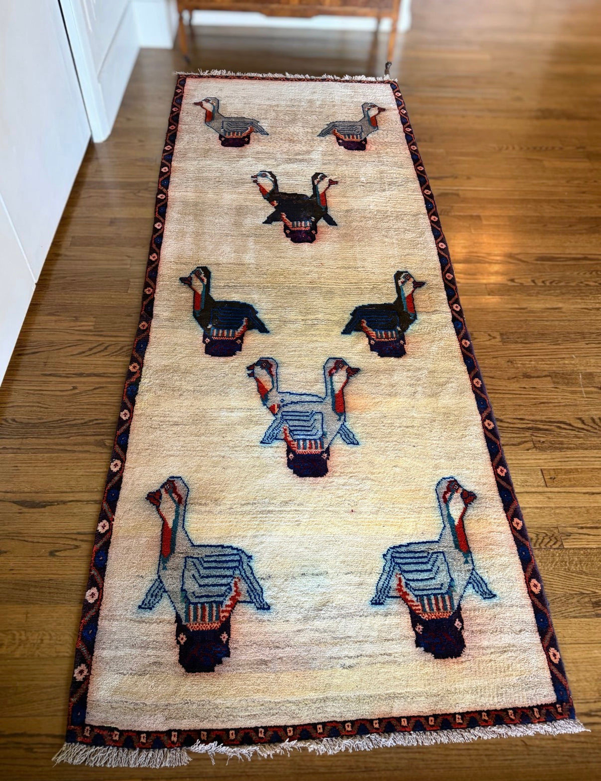 Vintage Wild Goose Chase Runner — 3’5” × 9’6”