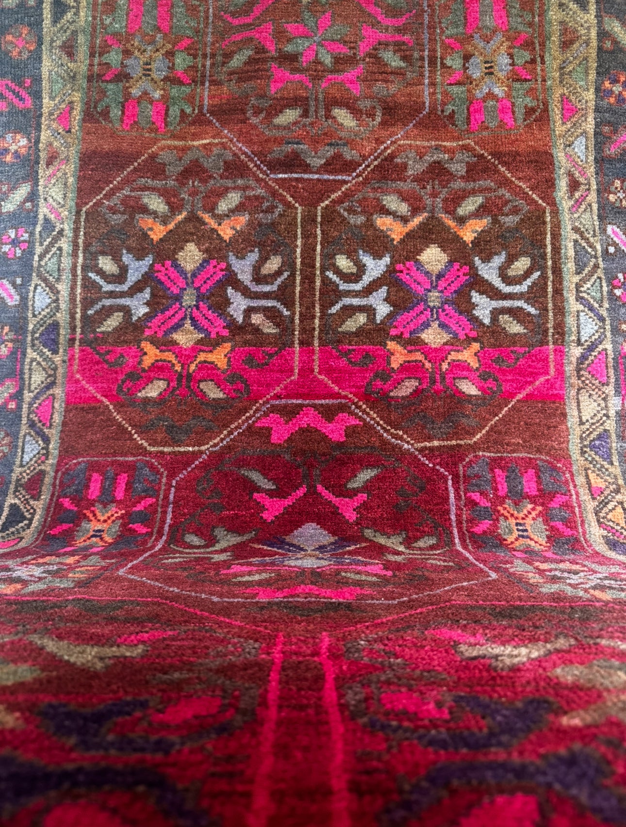 Vintage Pink Palmette runner
3’6 x 11’10