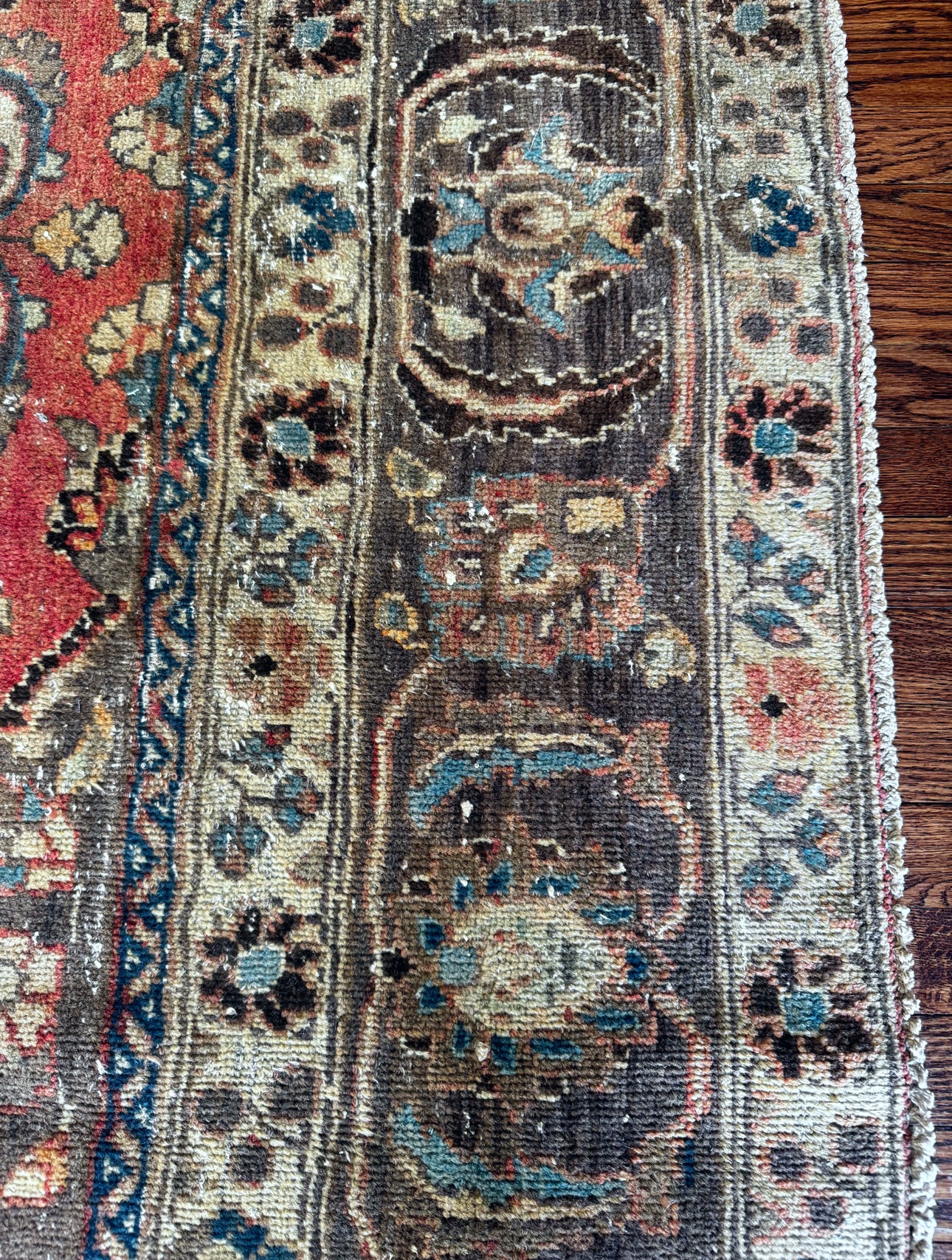 Vintage Oxidized Carnelian Medallion 10’ x 13’
