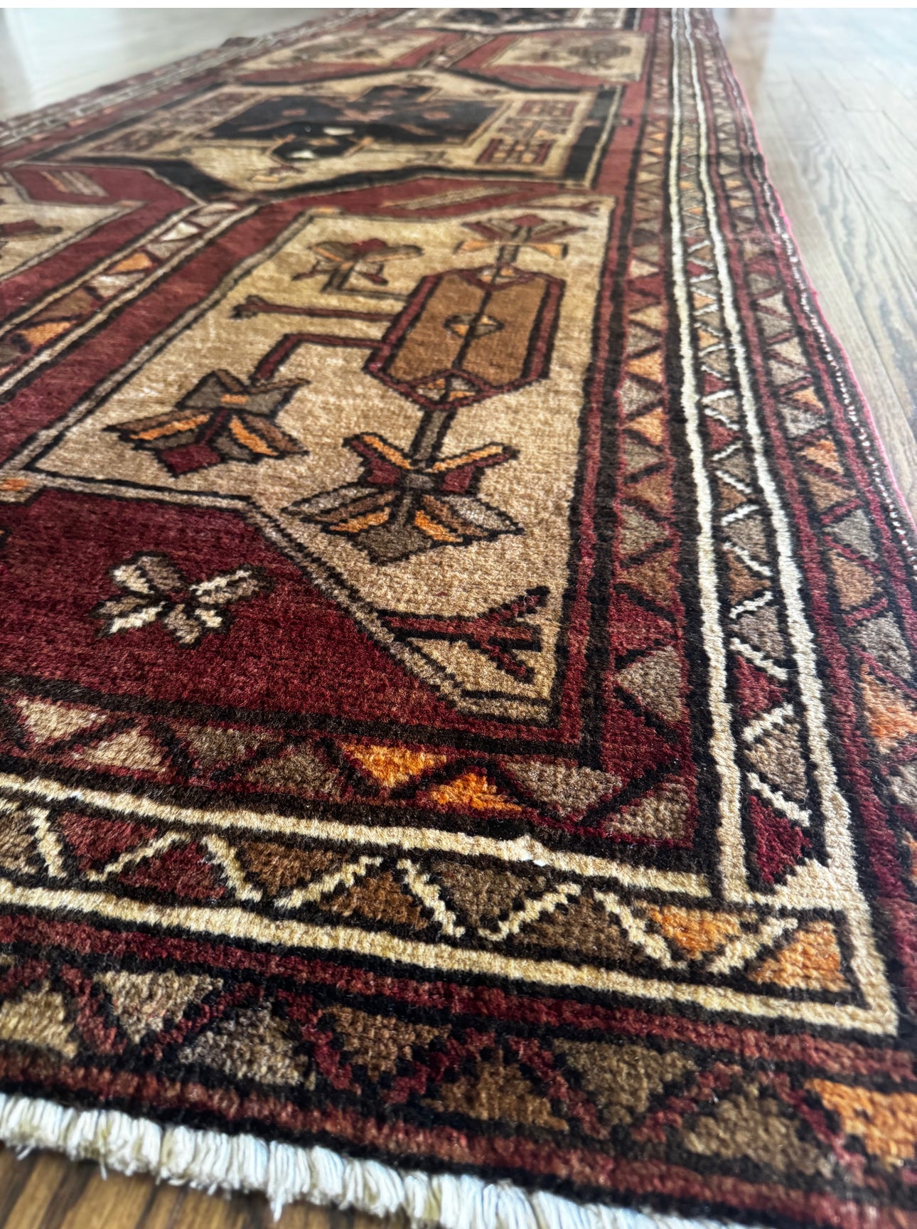 Vintage Nomad’s Medallion runner 4’ x 13’
