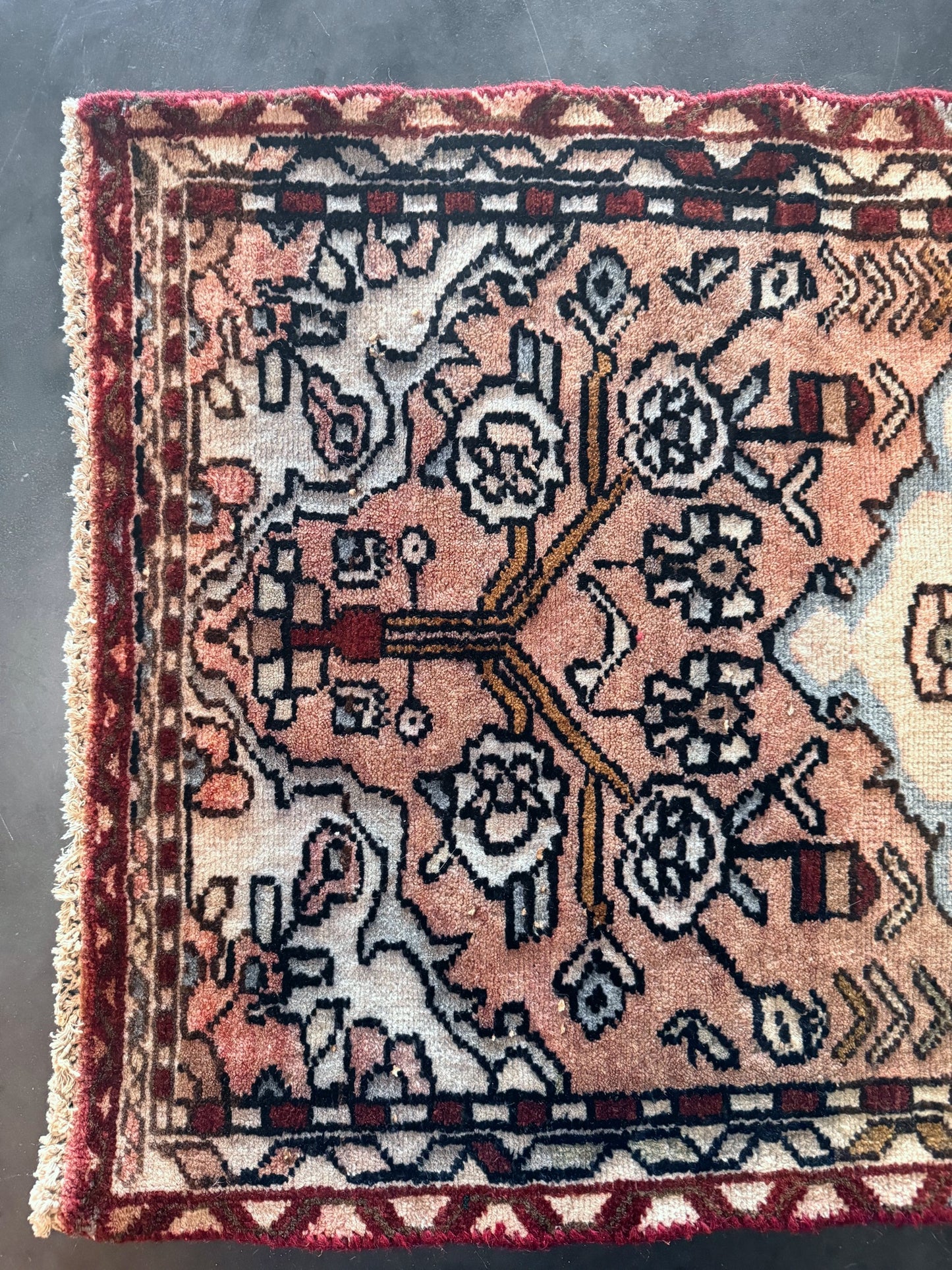 Vintage wool handmade Turkish rug ✨2ft X 3.8ft Circa 1930-1940