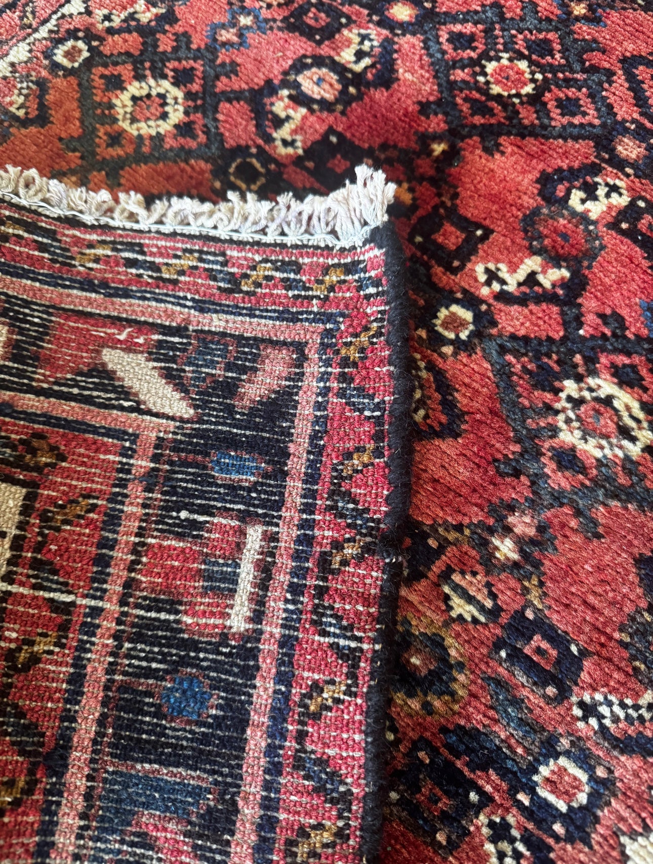 Crimson Mina-Khani Runner — 2’8” x 13’4”1940s–1960s