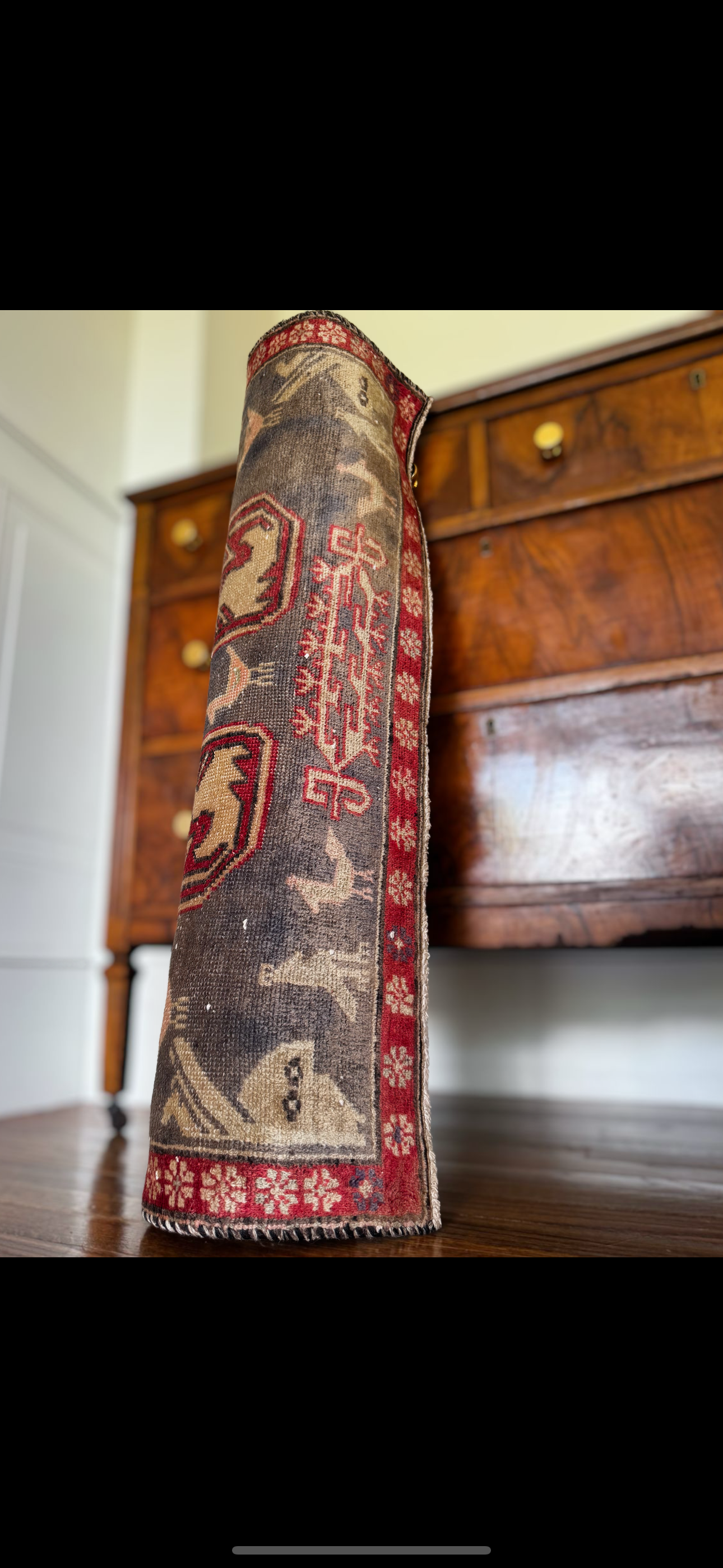 Vintage Rooster Revival Rug 3’ x 10’3