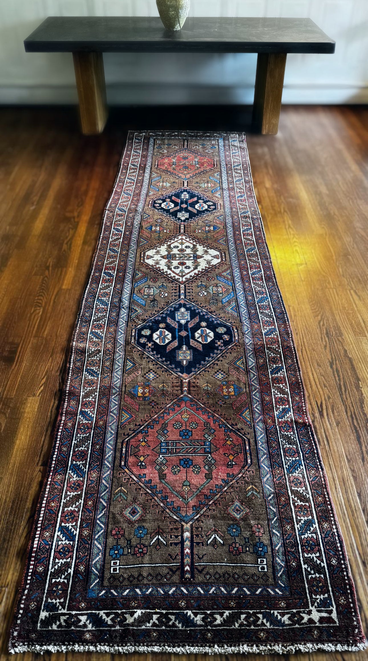 Vintage Desert Jewel Runner 3’6 x 13’10
