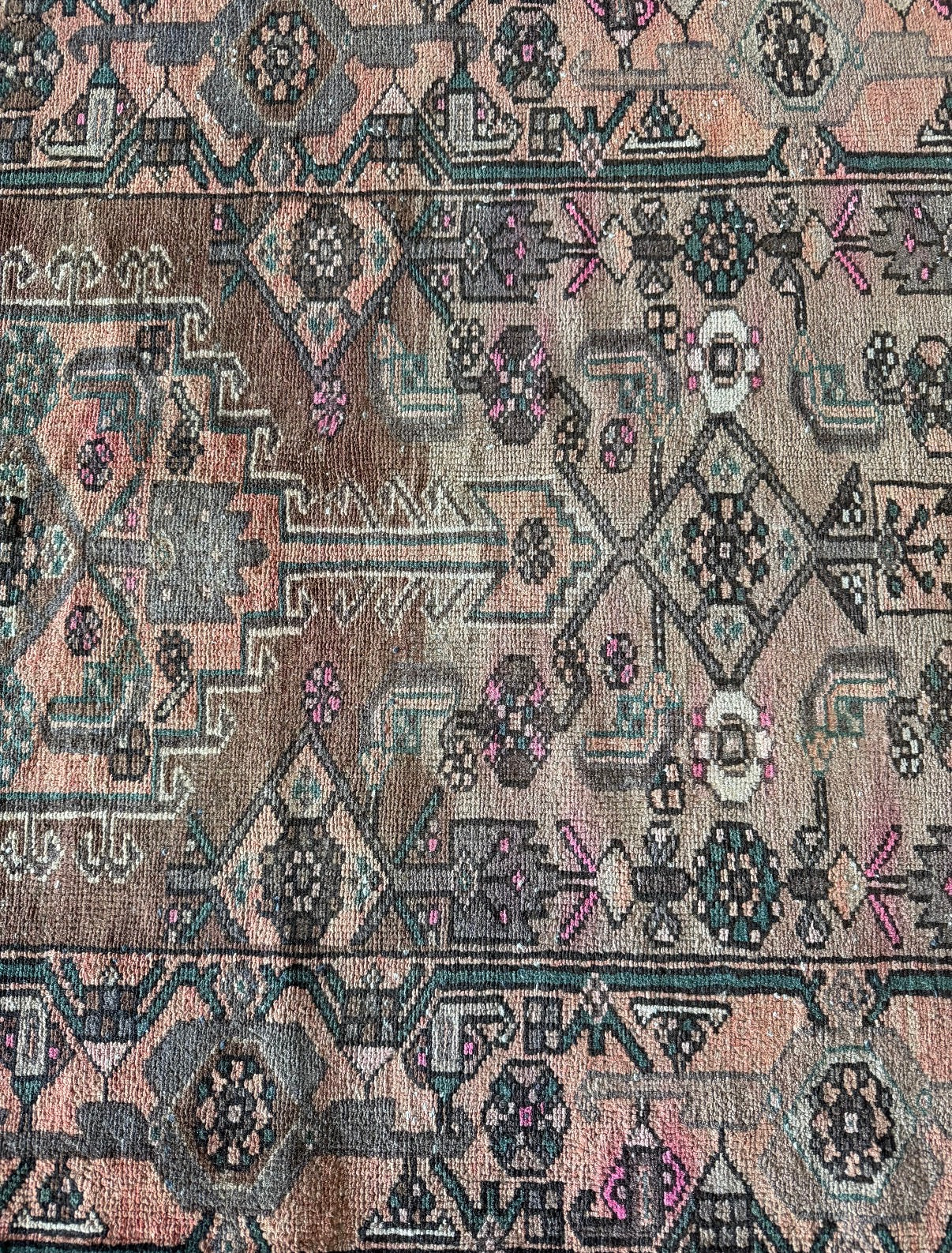 Vintage Rosewood Garden 3’6 x 6’6 circa 1910-1930