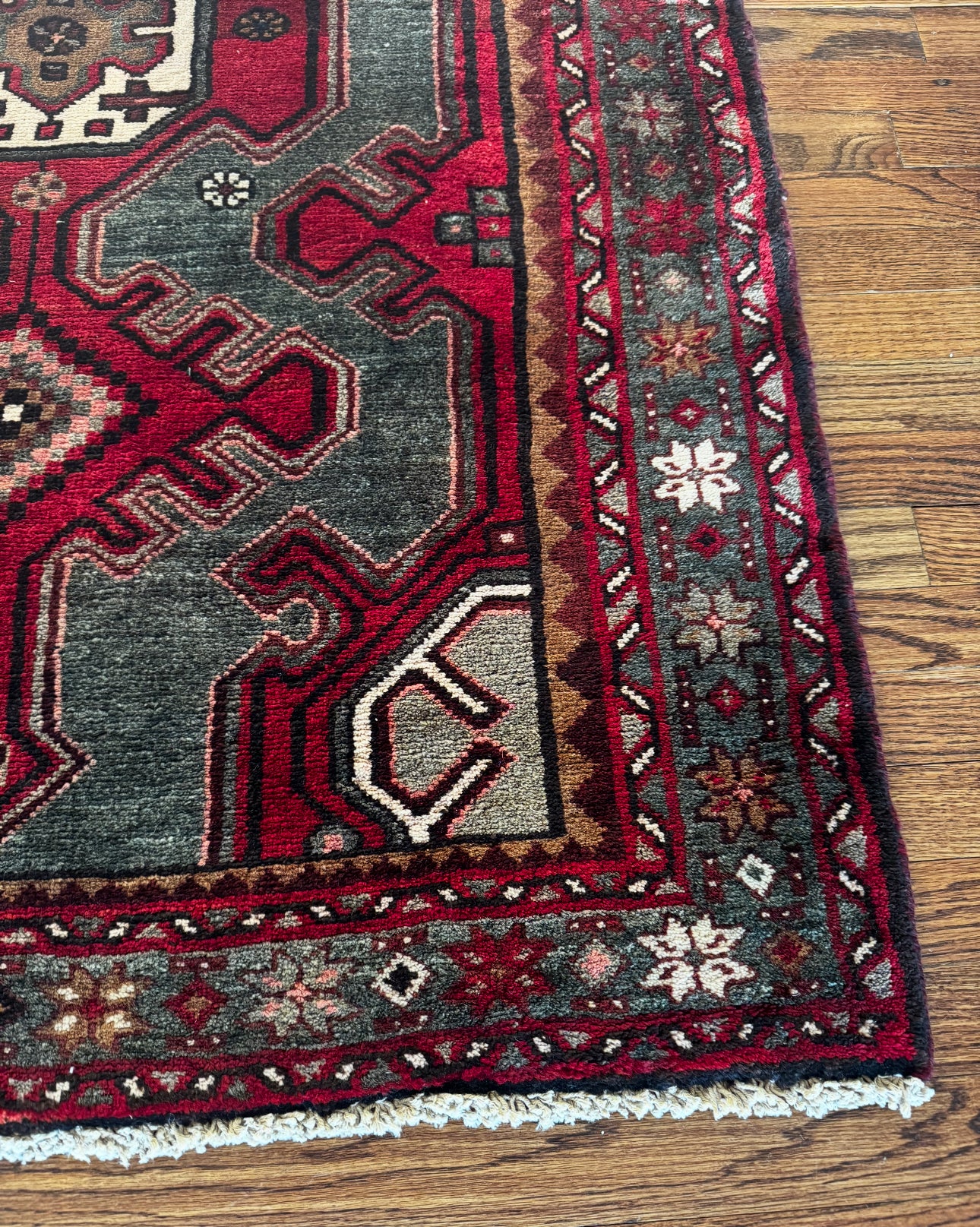 Vintage Emerald Medallion Anatolian Runner 3’7 x 9’