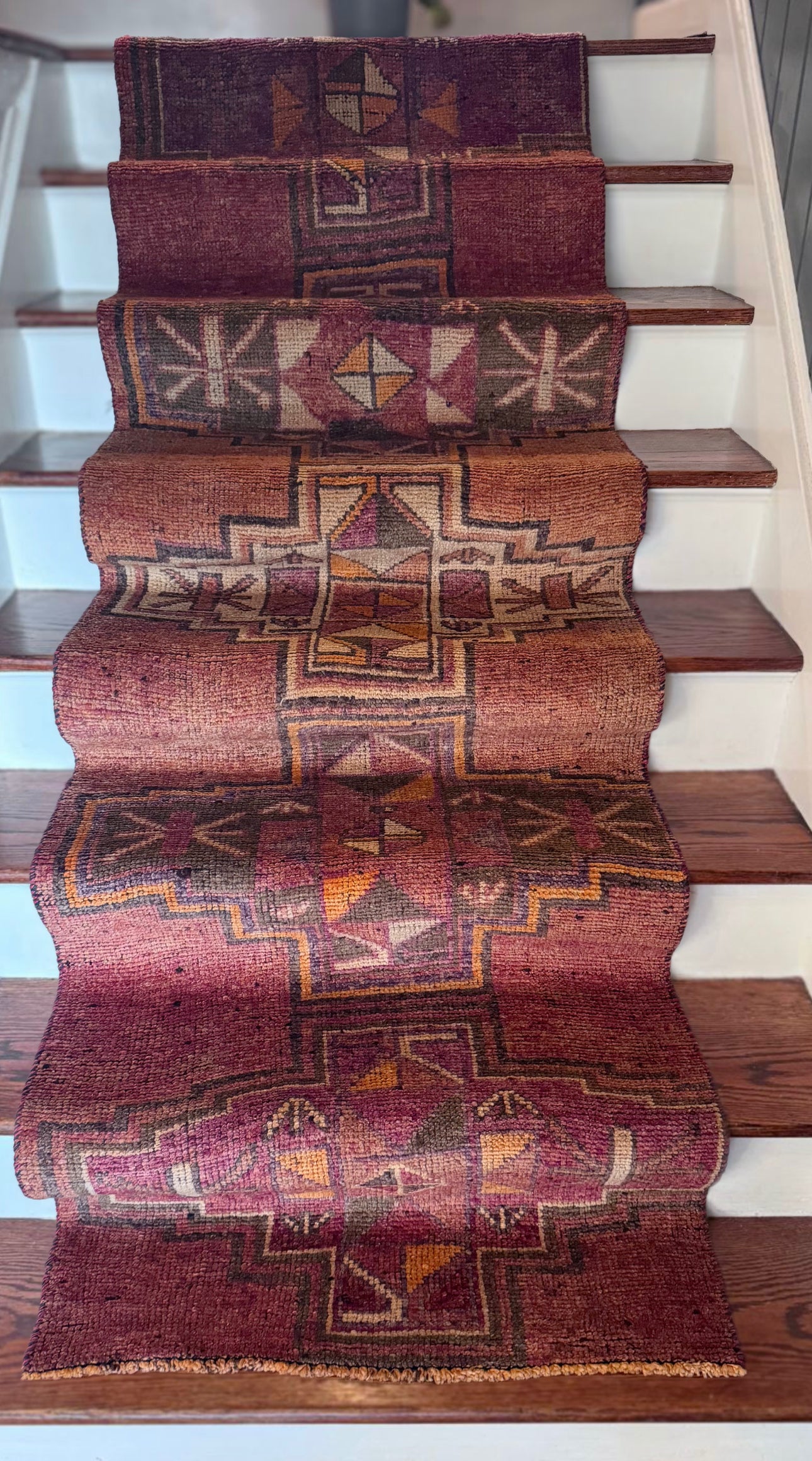 Vintage vermillion Anatolian Runner
2’ 10 X 11’ 4
