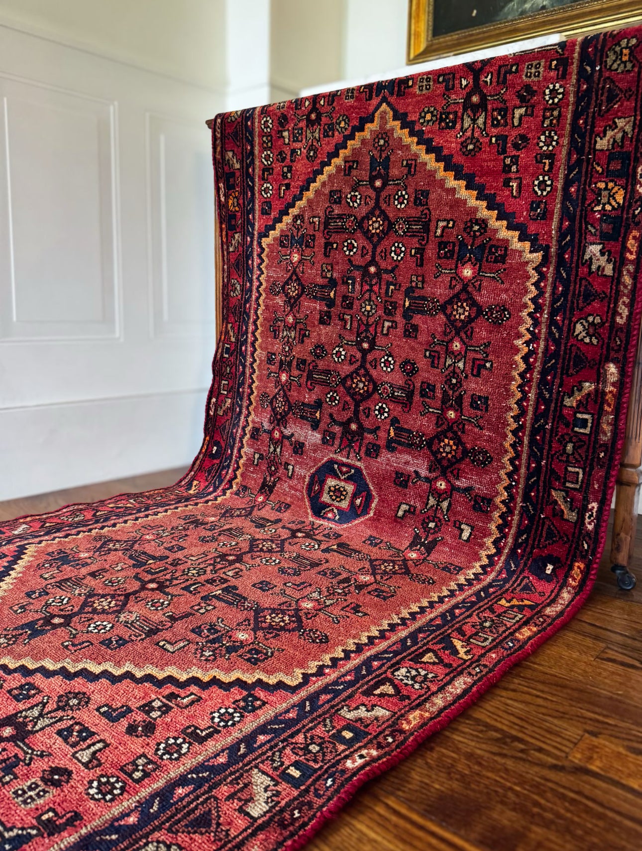 Vintage Heritage Ruby Medallion Hamadan - 3’5″ × 6’7″