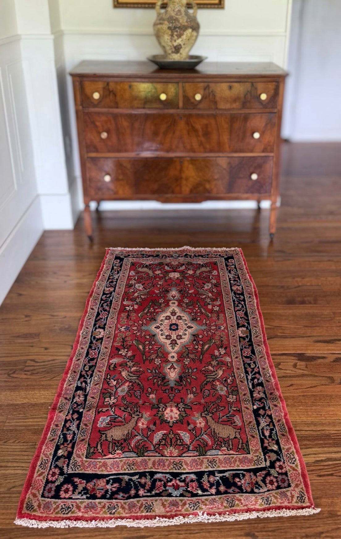 Vintage Maribel Rug 2’7 x 5’4 circa 1950-1960