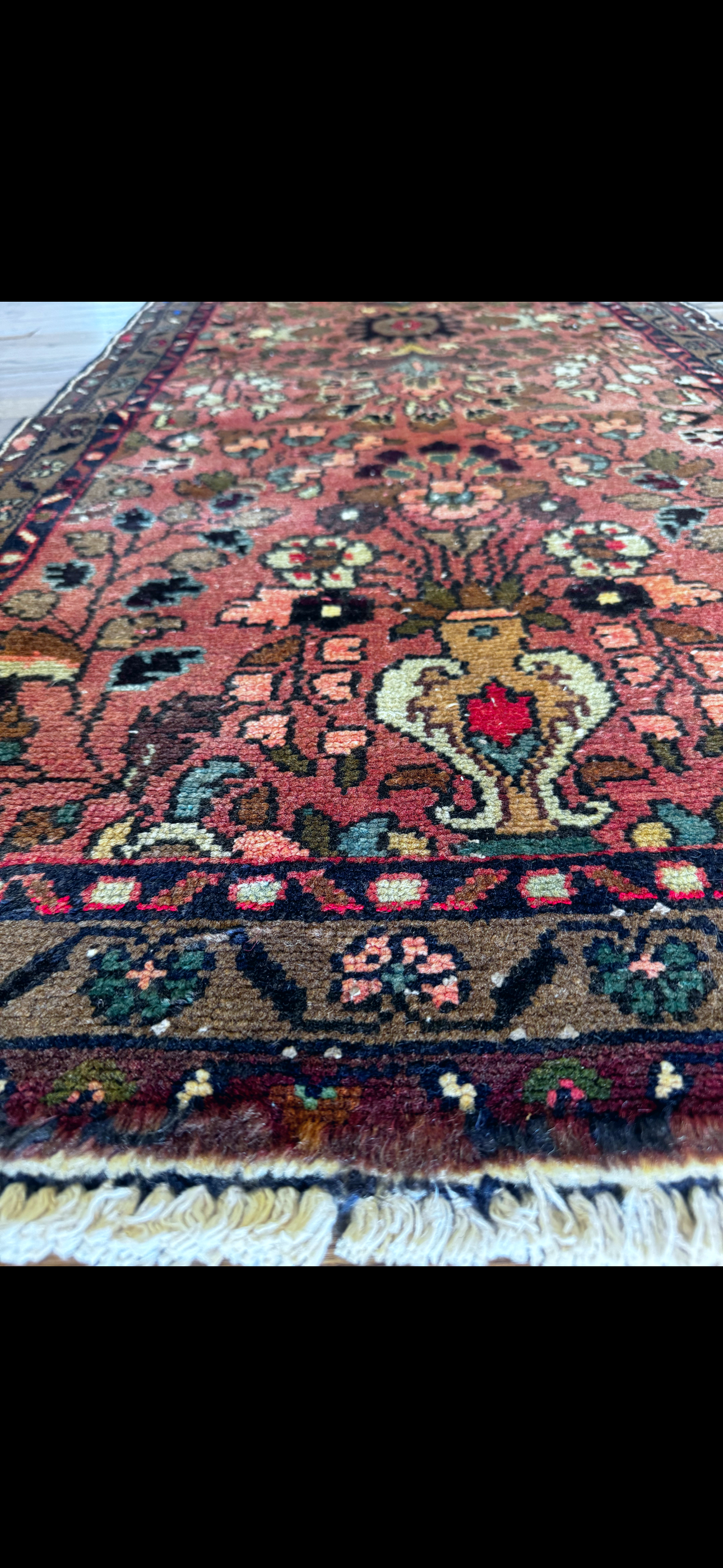 Vintage Anatolian floral runner 2’8 x 9’4