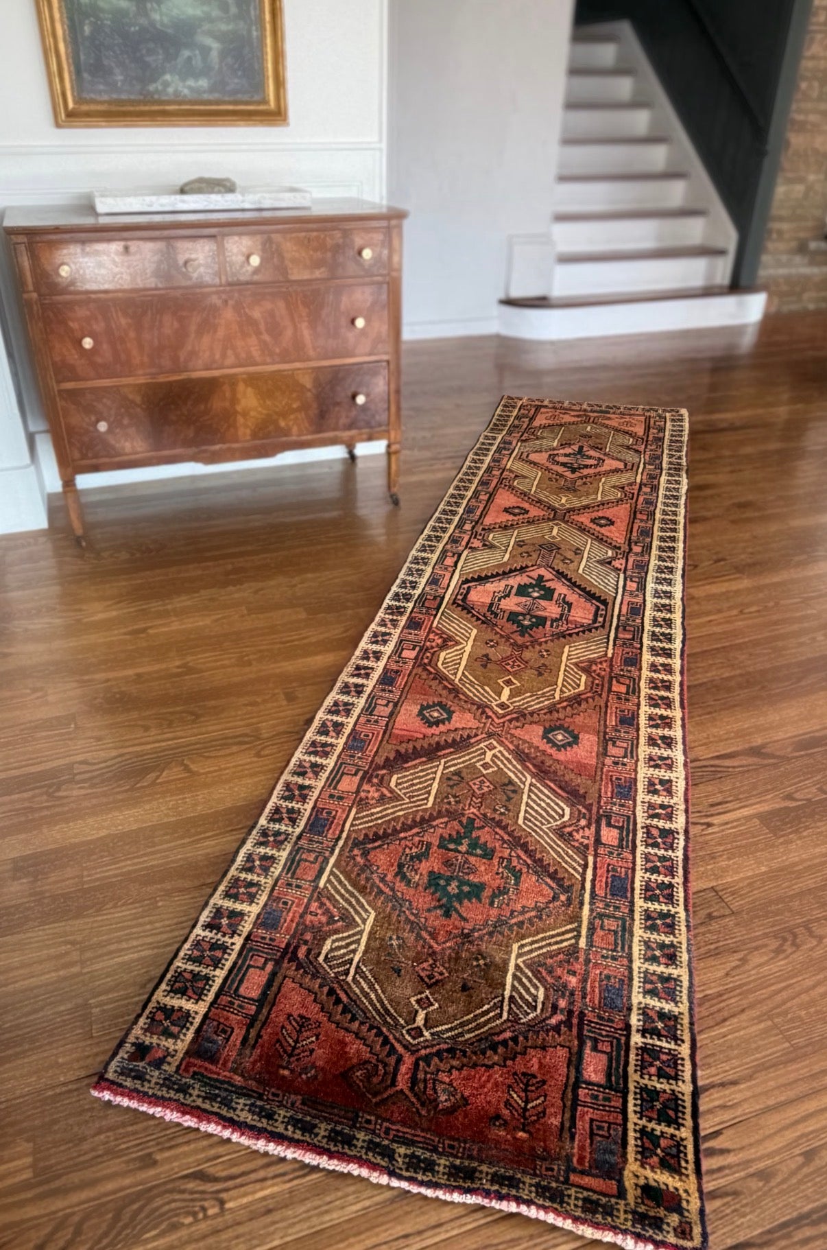Vintage Vintage Cedar Jewel Runner 2’7 x 11’2