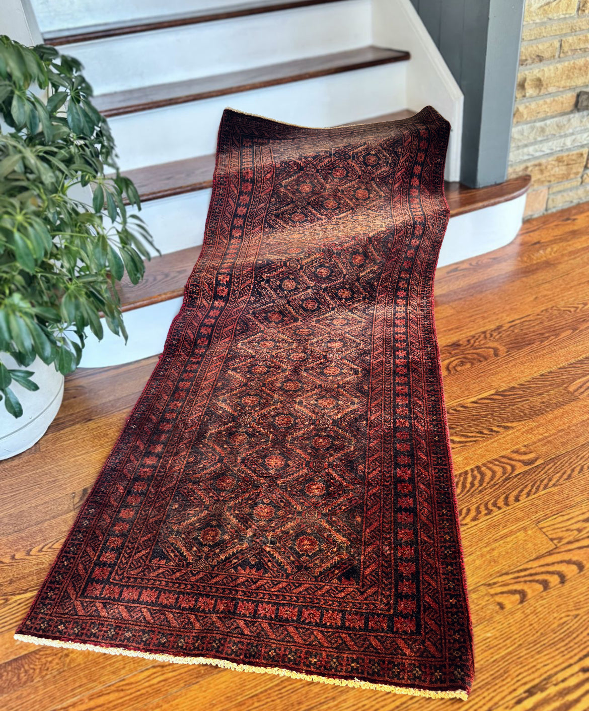 Vintage Geometric Turkish Rug 2’8x6’7