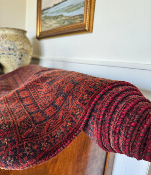 Vintage Geometric Turkish Rug 2’8x6’7