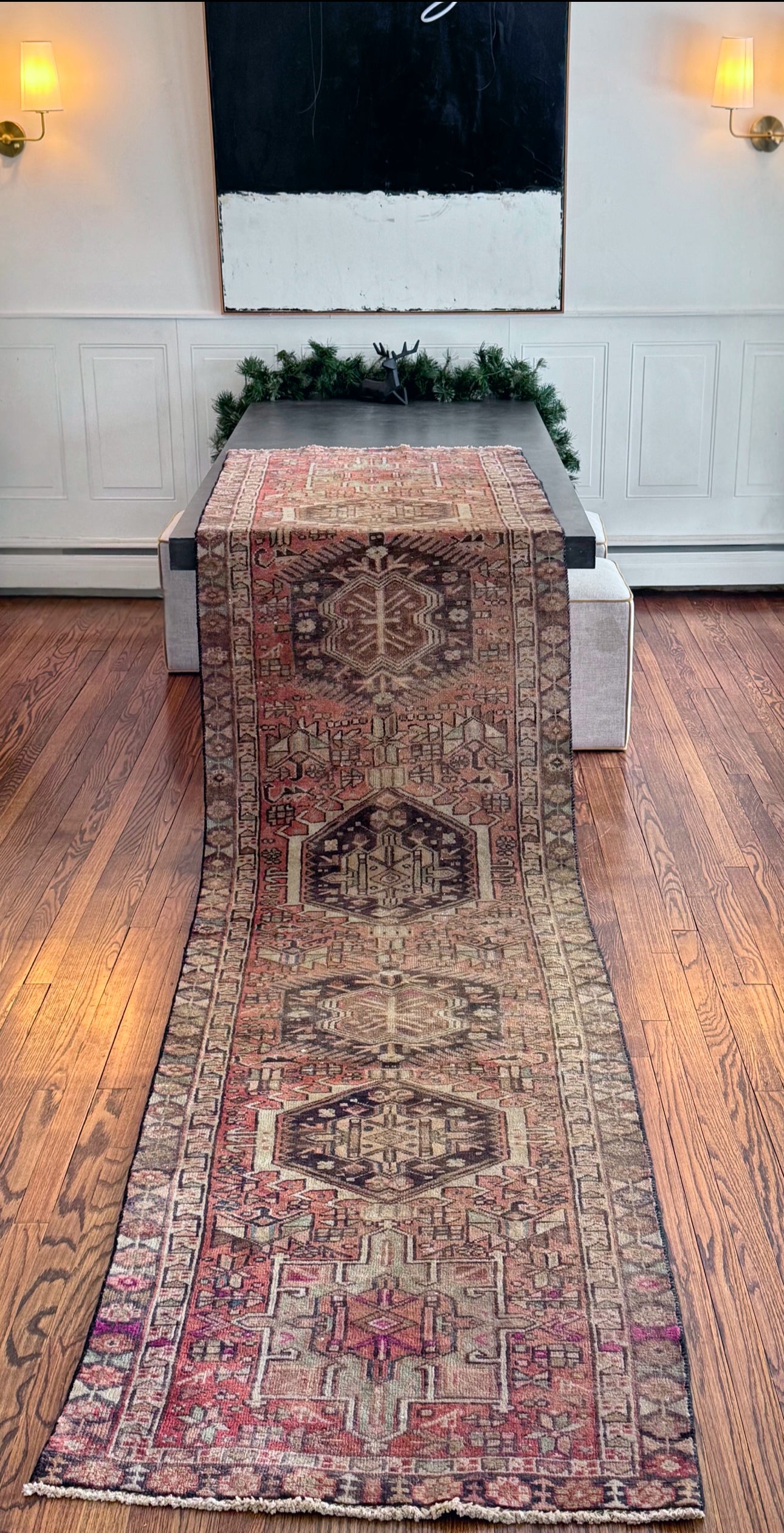 Vintage Wool Runner 2’ 10 x 12’ 9