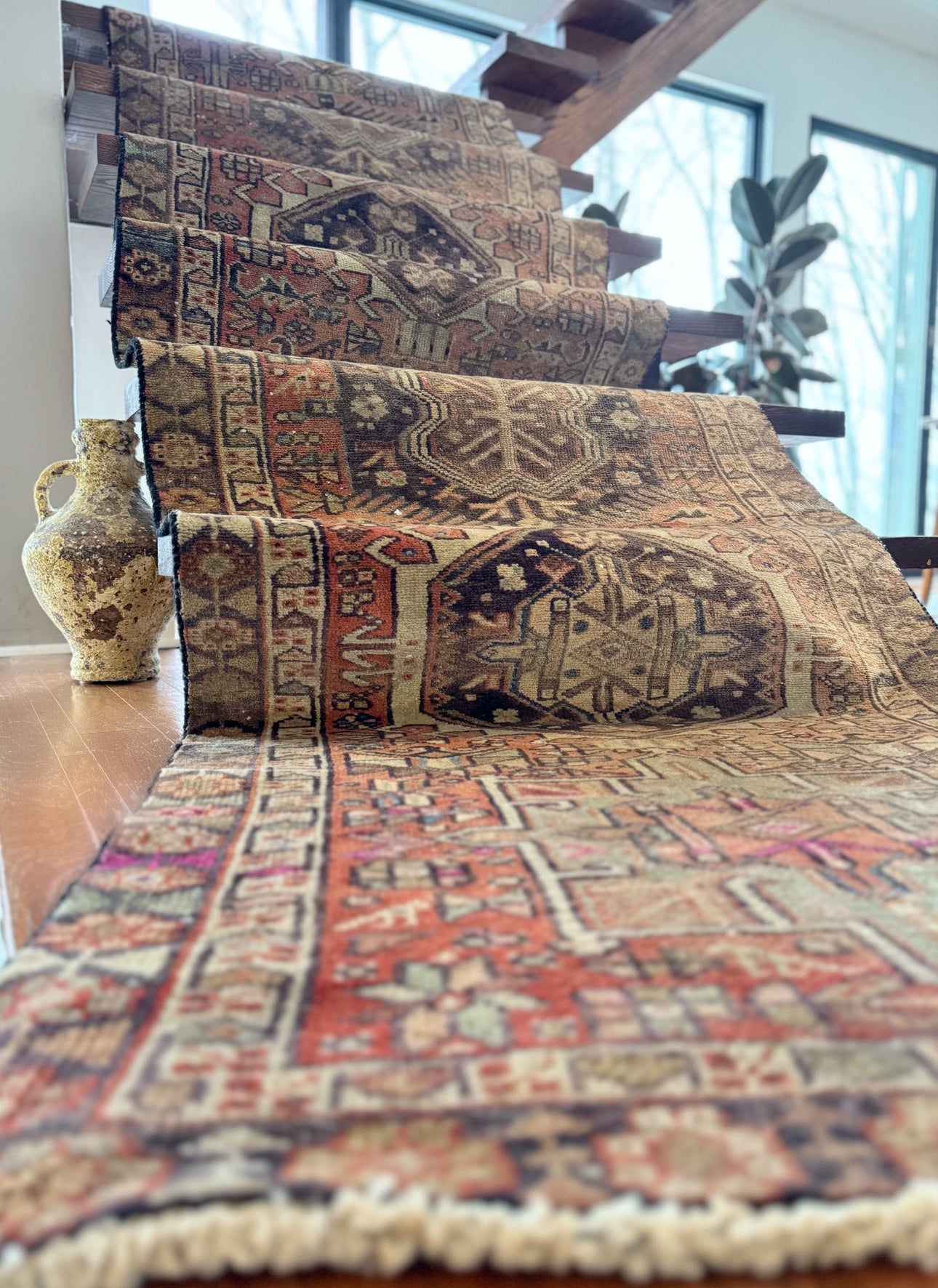 Vintage Wool Runner 2’ 10 x 12’ 9