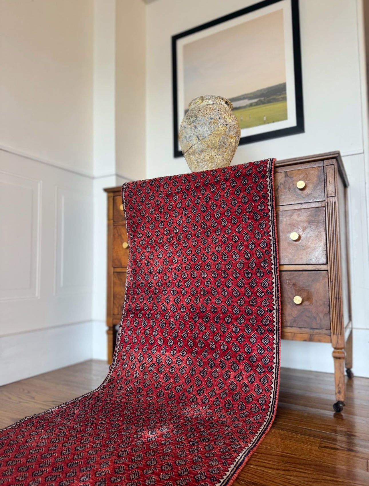 Vintage handmade Anatolian runner 2’ 4 x 9’ 2