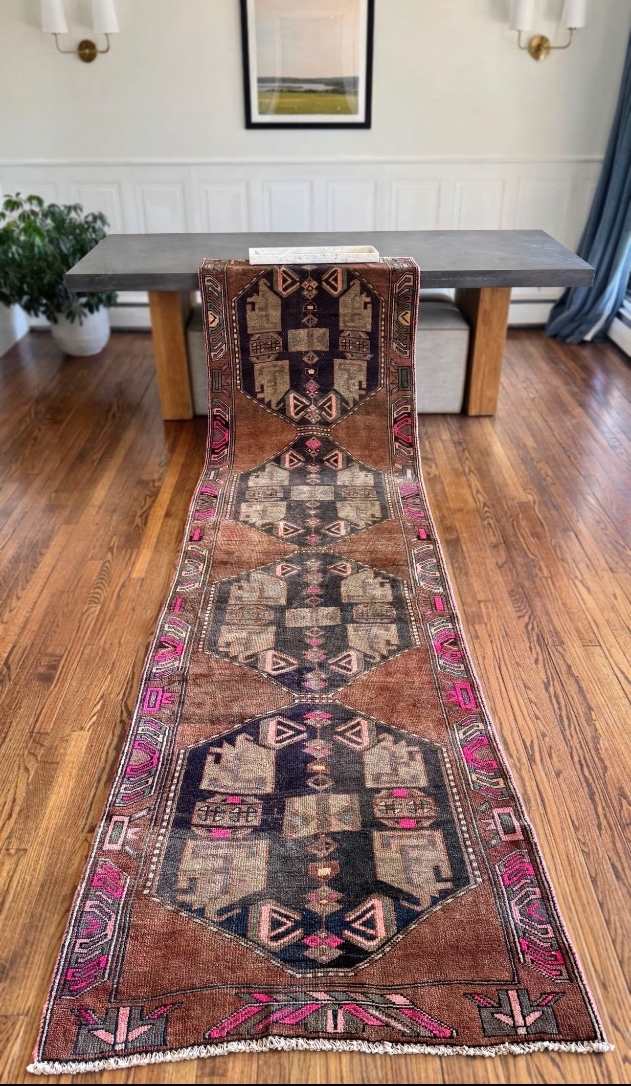 Vintage Turkish Runner 3’4 x 12’7