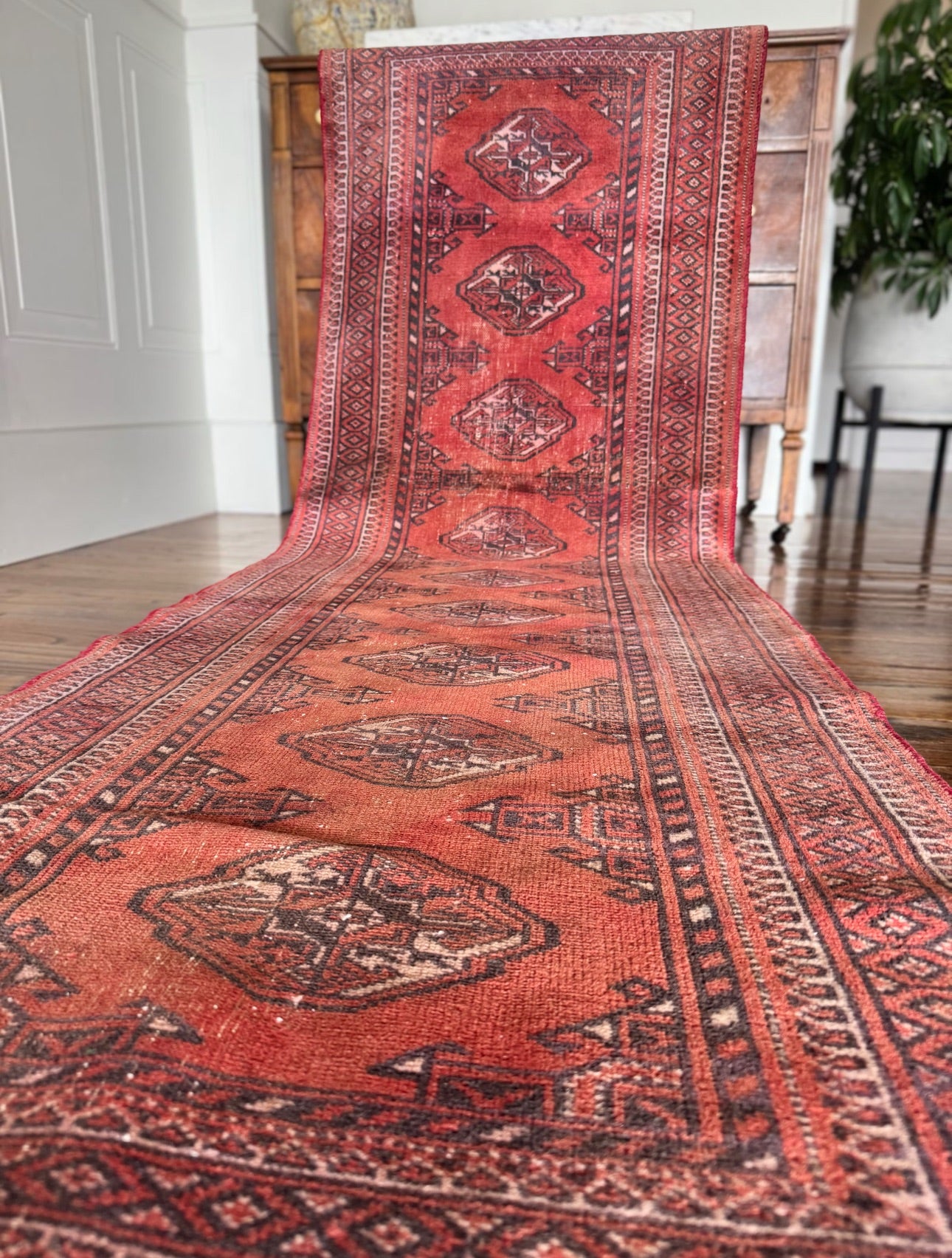 Vintage Turkish tribal runner 2’2 x 8’2