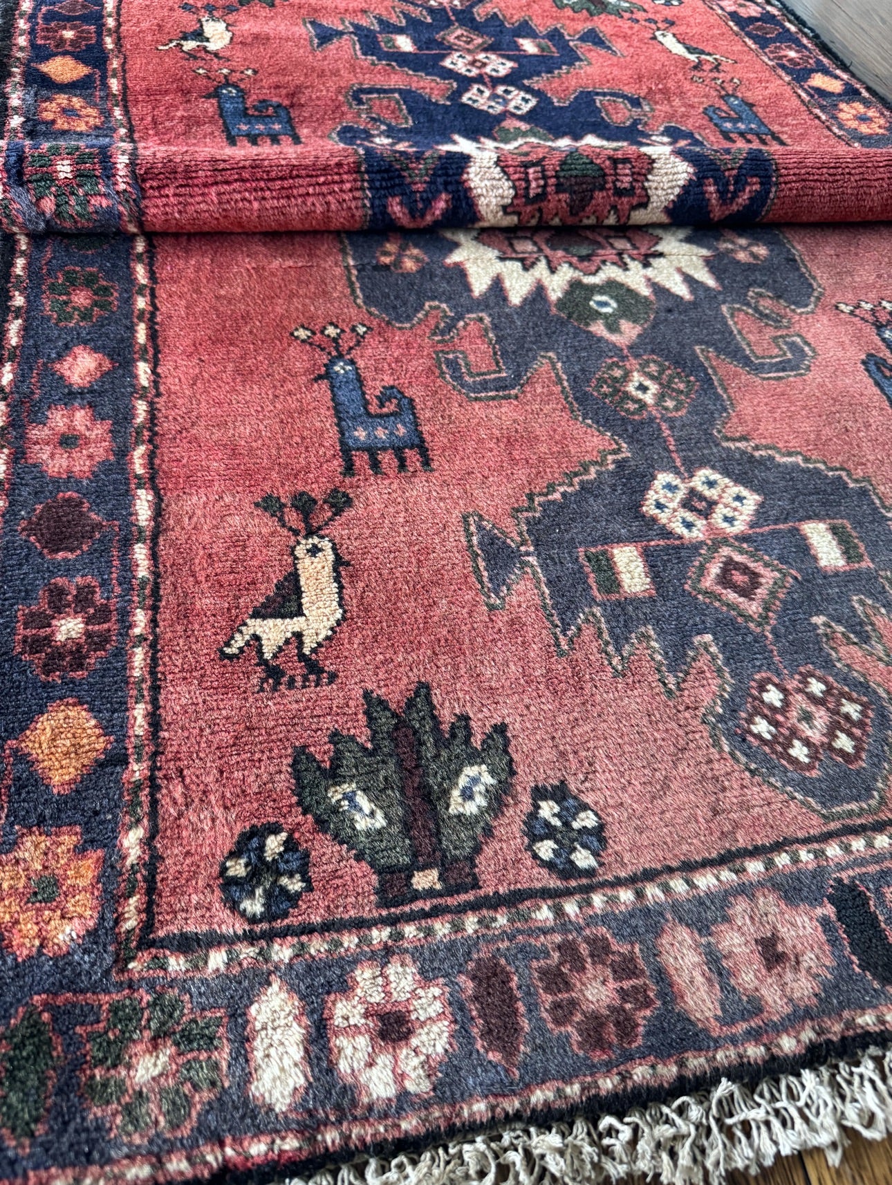 Vintage Turkish Bird Runner 3’x9’2