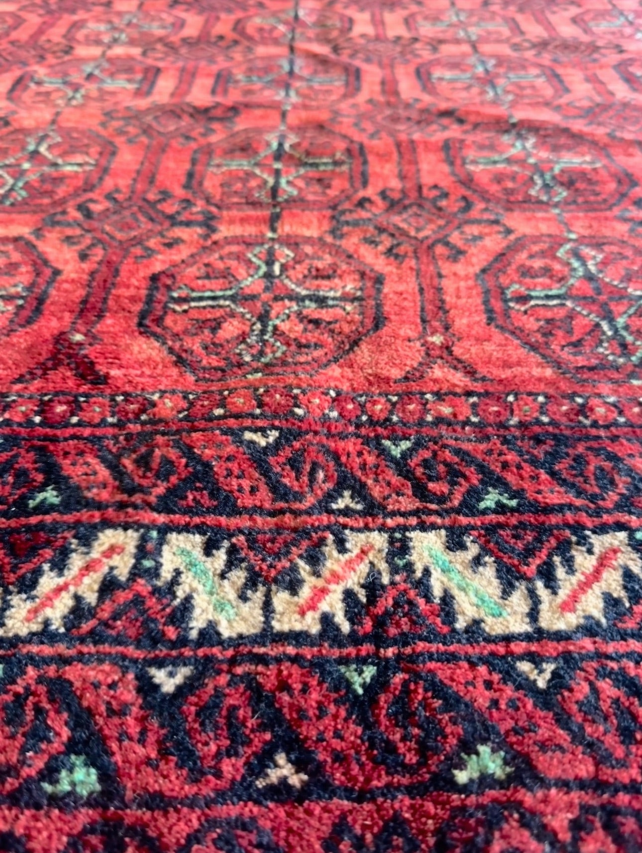 Vintage Red Turkmen 4’3 x 7’7
