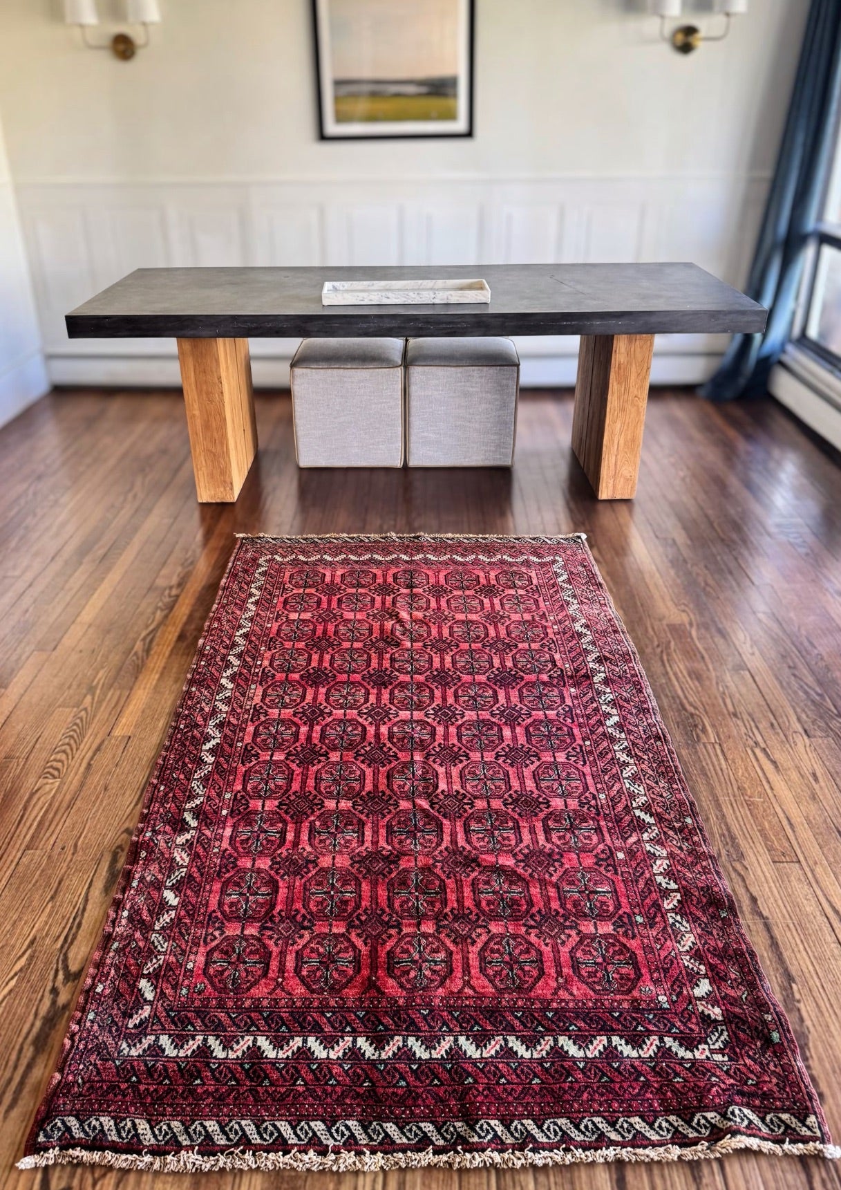 Vintage Red Turkmen 4’3 x 7’7