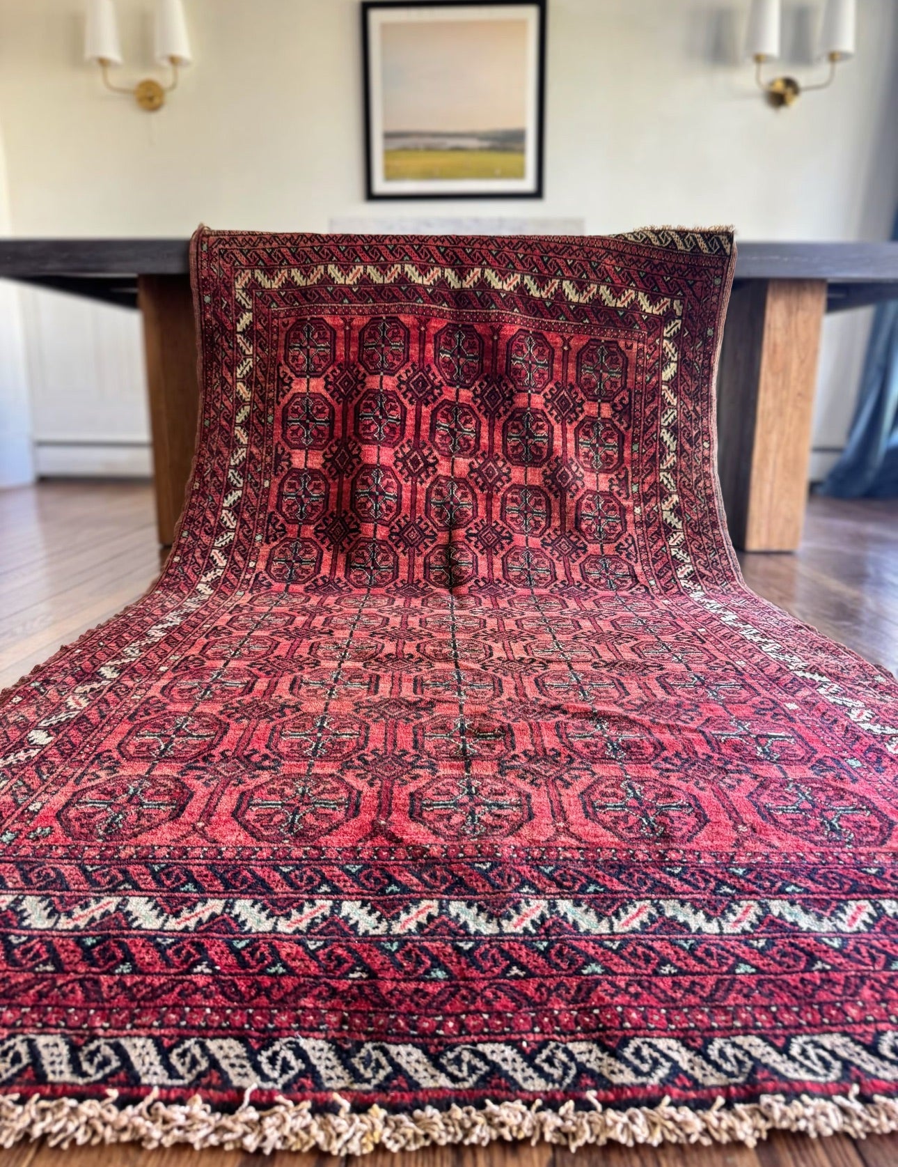 Vintage Red Turkmen 4’3 x 7’7
