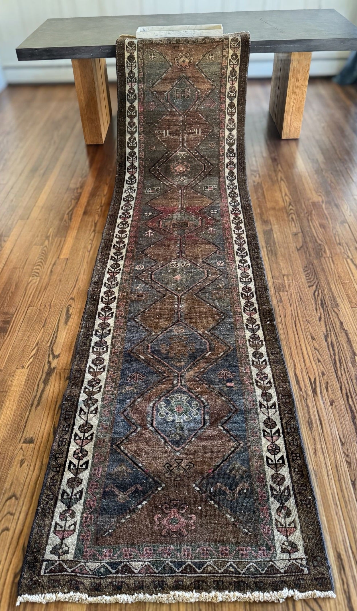 Vintage Turkish 41 runner 3’2x12