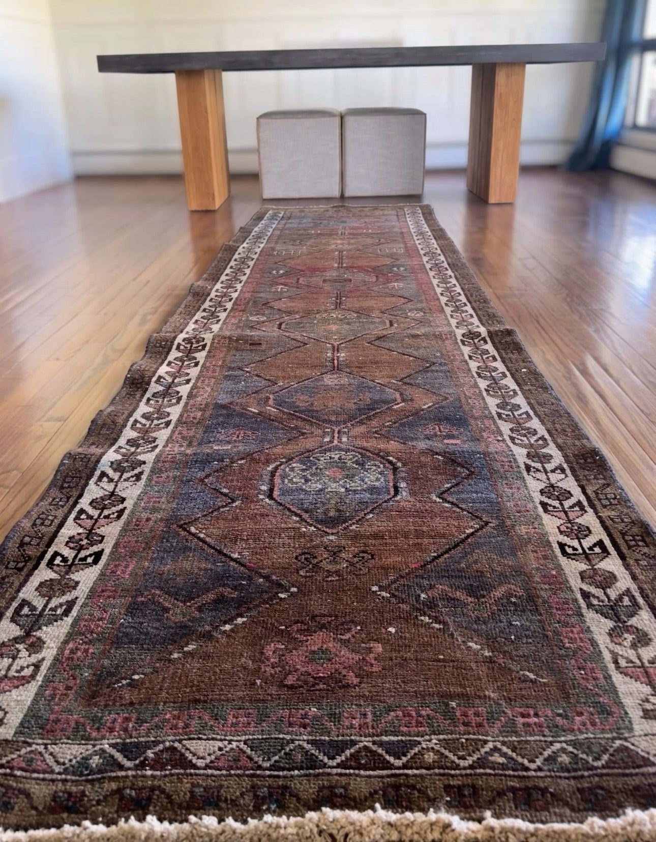 Vintage Turkish 41 runner 3’2x12