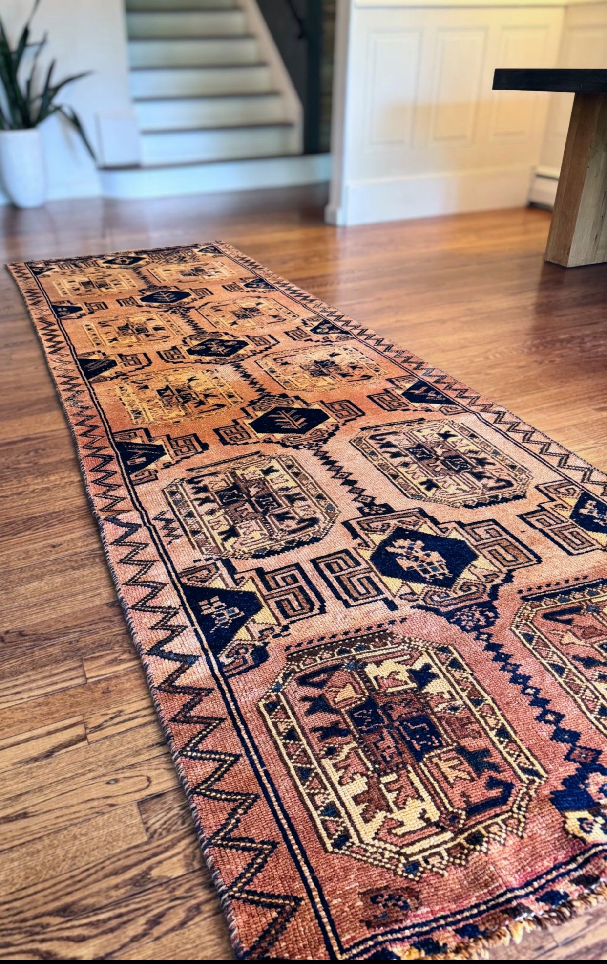 Vintage Anatolian ochra rug
3’8 x 11’2