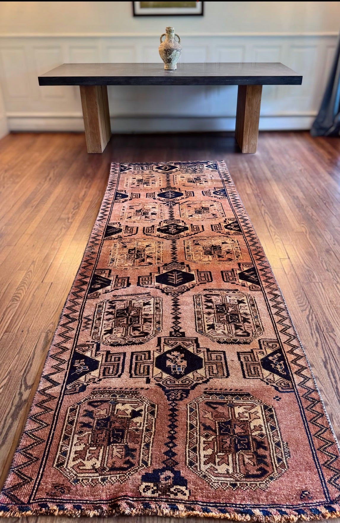 Vintage Anatolian ochra rug
3’8 x 11’2