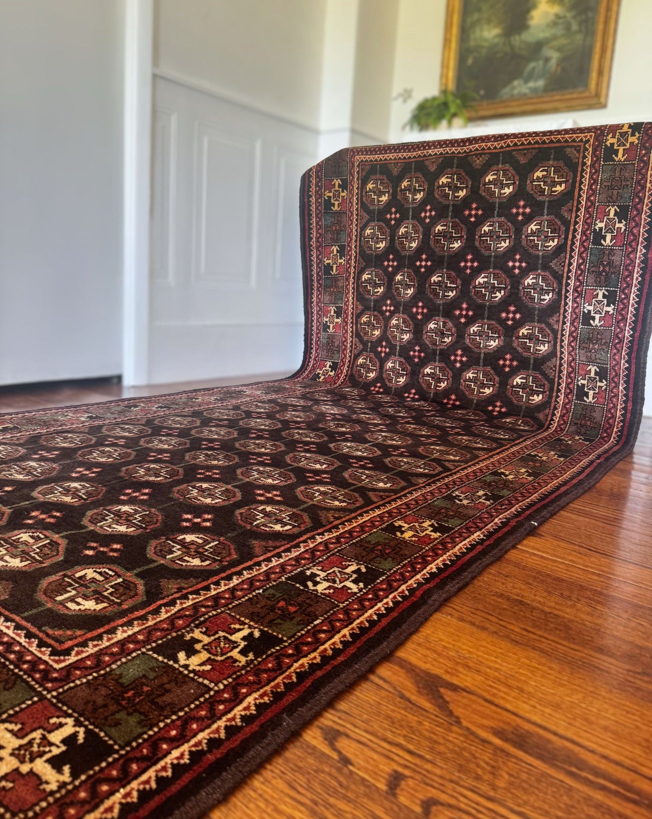 Vintage Tekke-Gul Turkmen Runner | 4’4″ × 9’6″