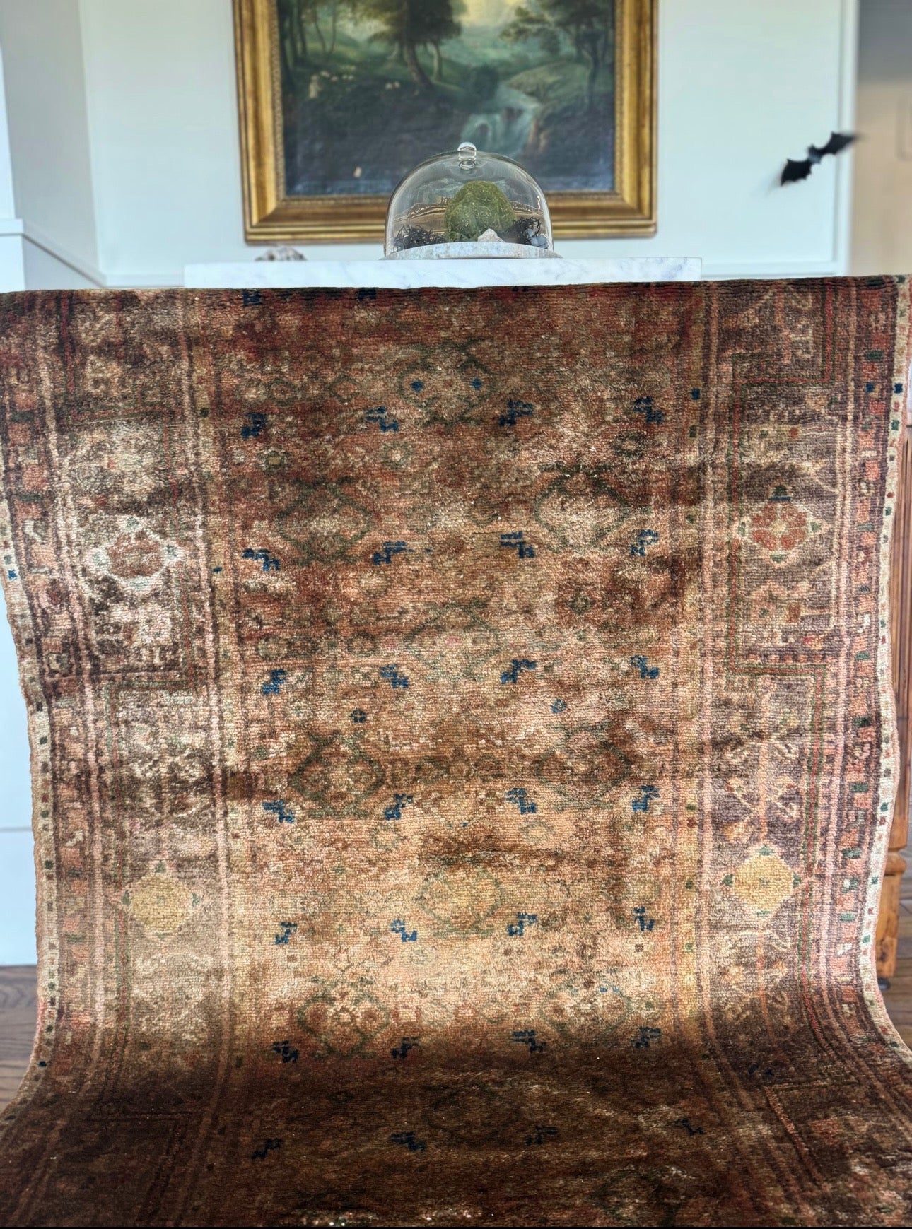 Antique “Golden Ghost” Malayer Runner Circa 1890–1910 | 3’6” × 13’ | Handwoven in Western Persia