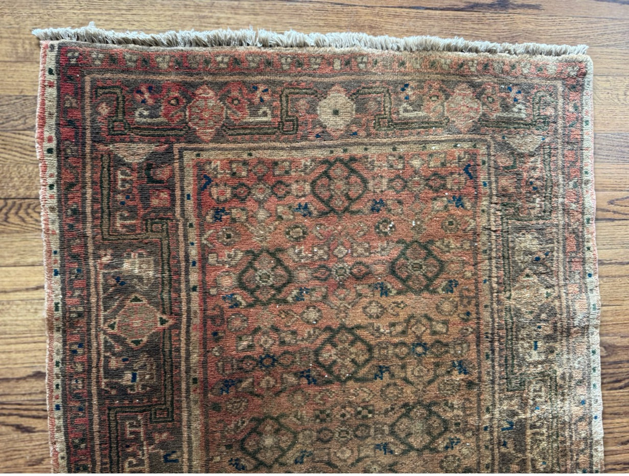 Antique “Golden Ghost” Malayer Runner Circa 1890–1910 | 3’6” × 13’ | Handwoven in Western Persia