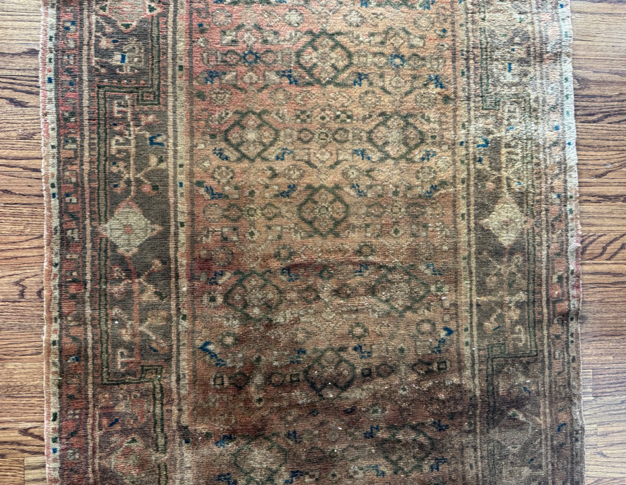 Antique “Golden Ghost” Malayer Runner Circa 1890–1910 | 3’6” × 13’ | Handwoven in Western Persia